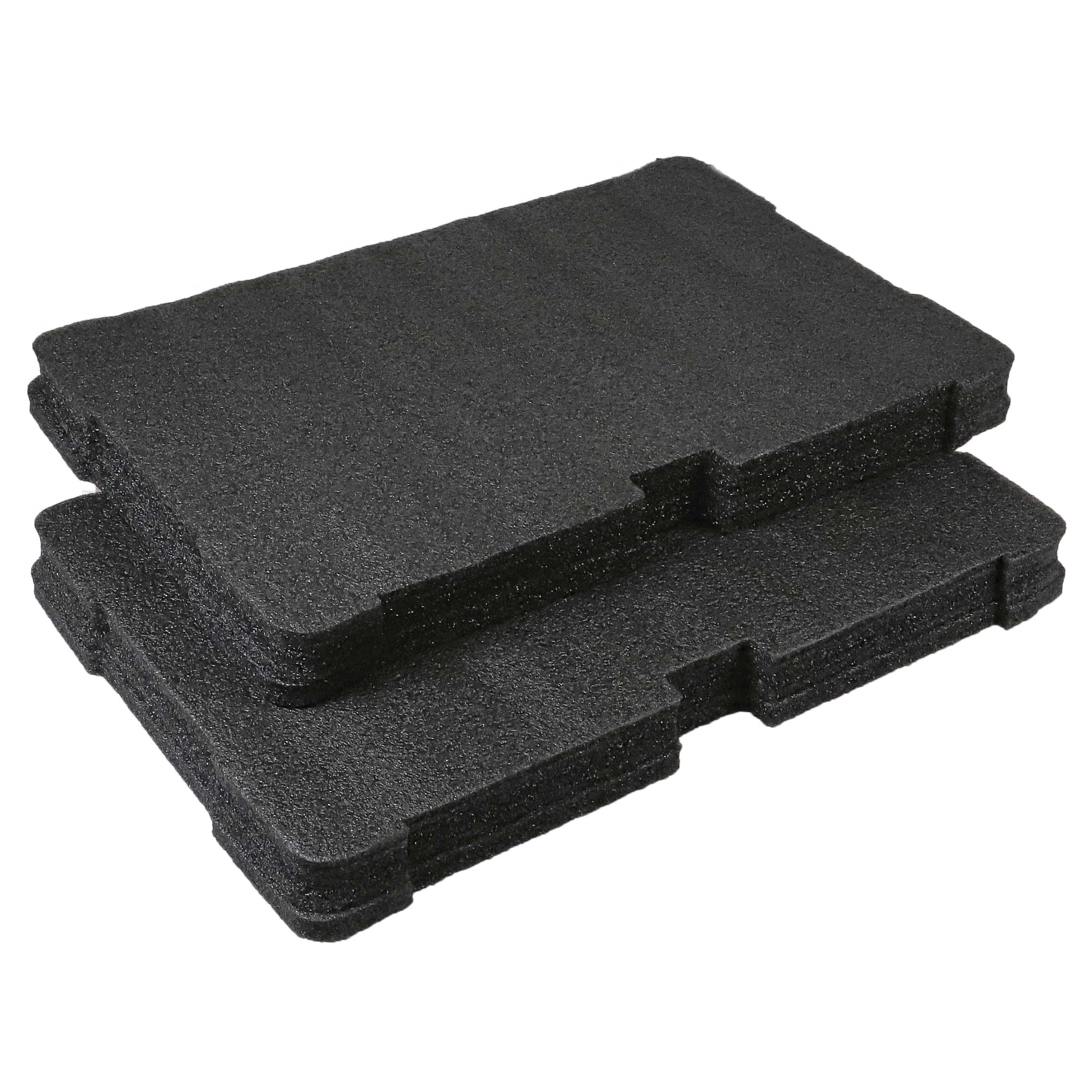 2x Foam Insert replaces Milwaukee 4932471428 for Milwaukee Toolbox - foam