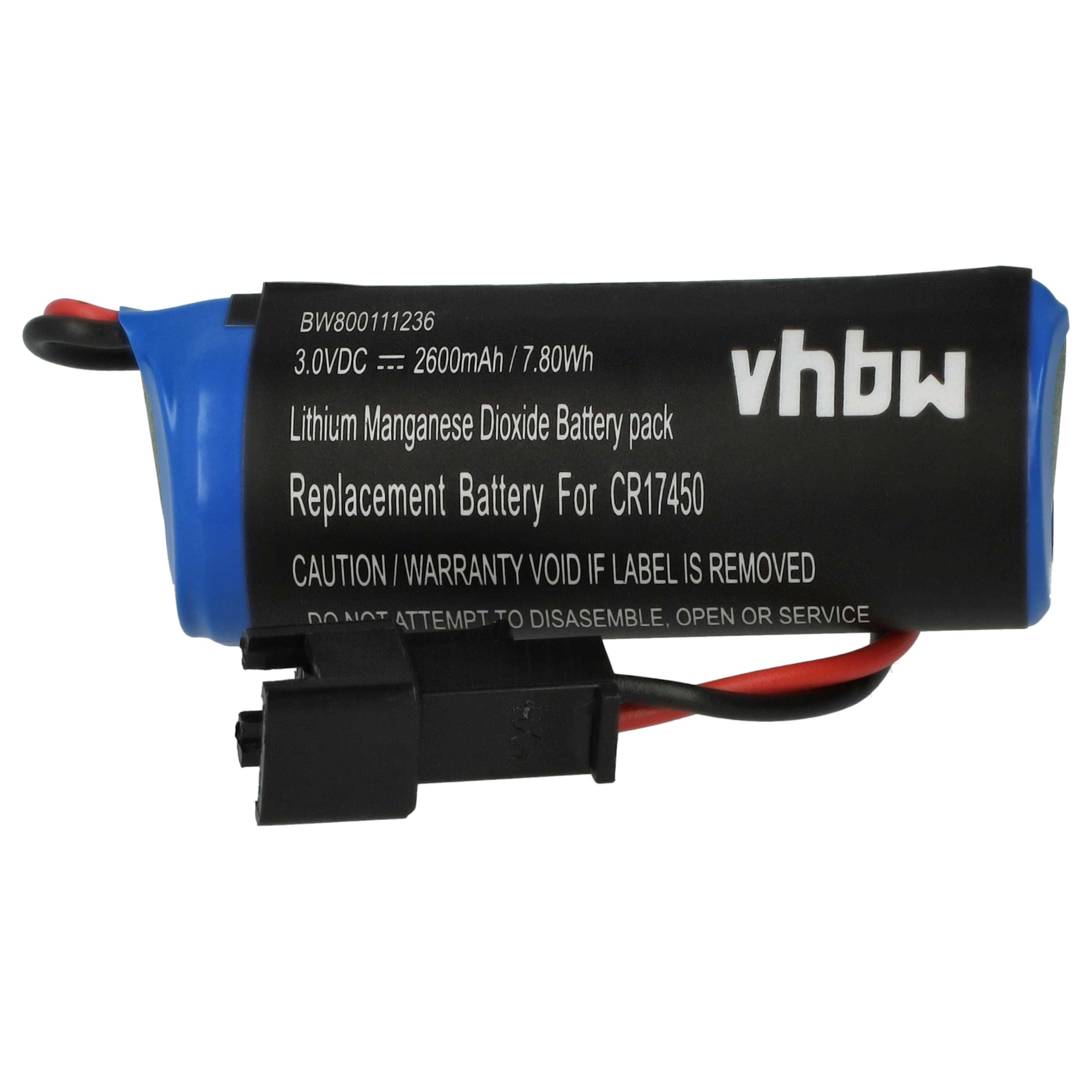 5x Akumulator do PLC programowalnego sterownika zamiennik CR17450E-R, CR17450ER, CR17450 - 2600 mAh 3 V Li-Ion