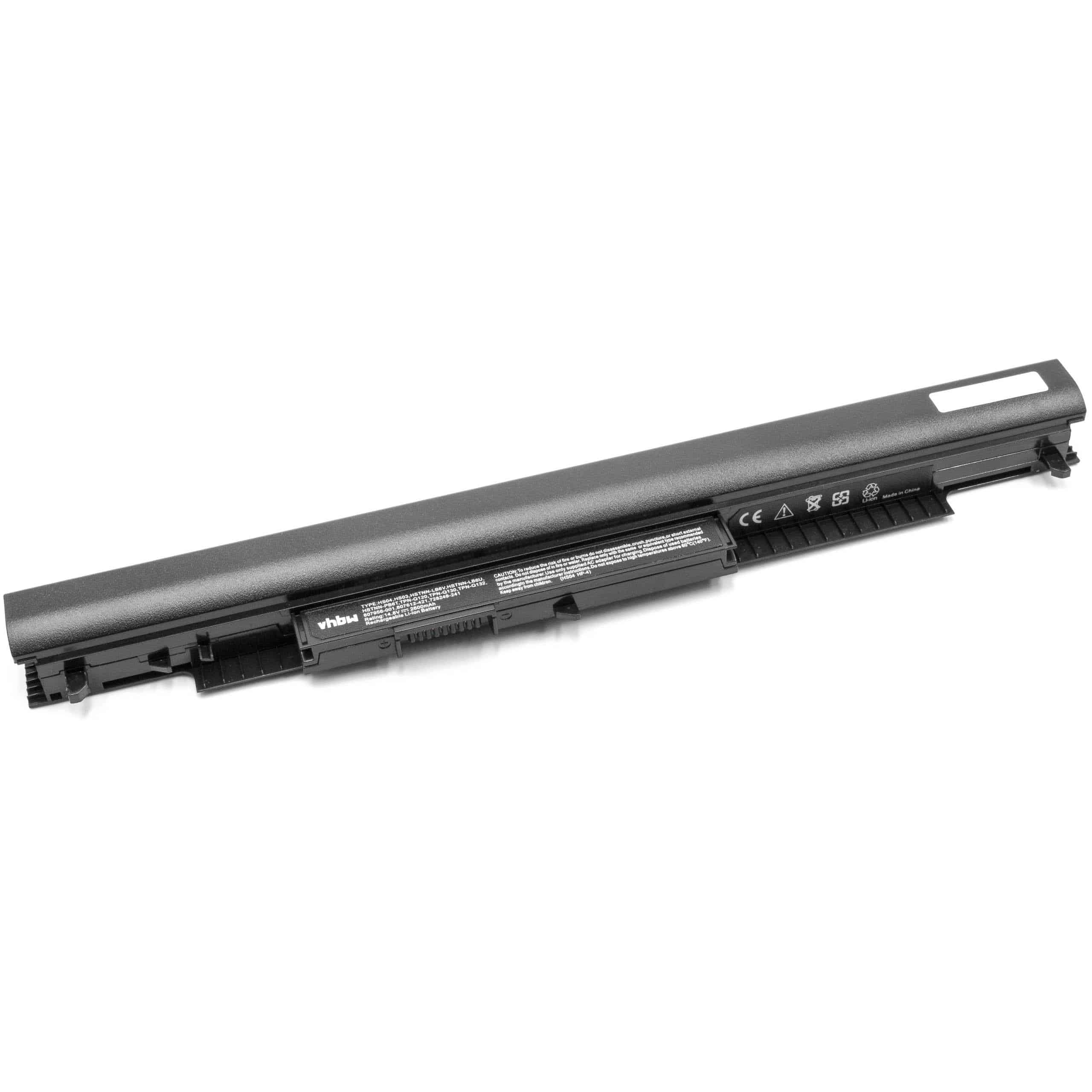 Notebook Battery Replacement for HP 807611-141, 807611-421, 807611-131 - 2600mAh 14.8V Li-Ion, black