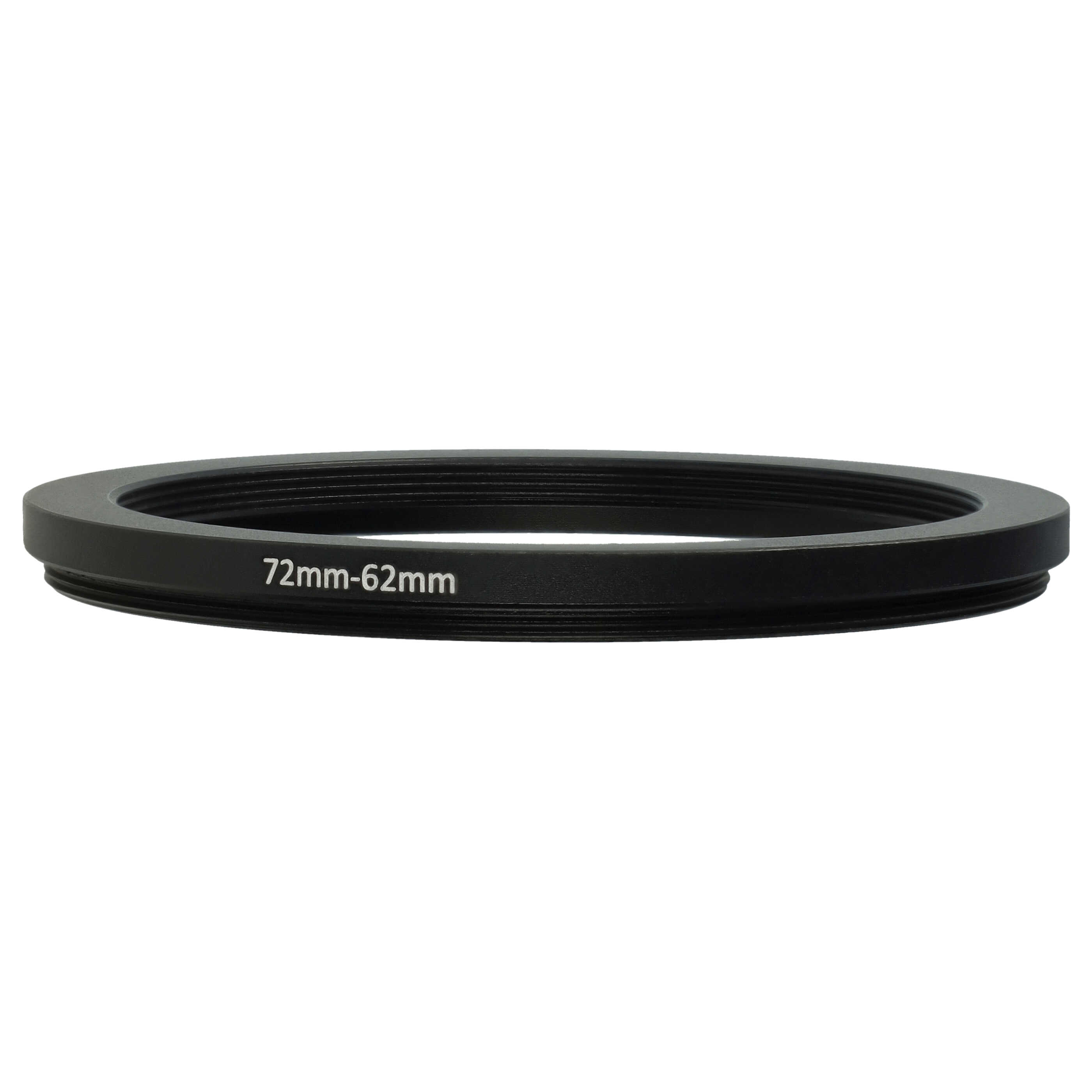 Step-Down Ring Adapter from 72 mm to 62 mm for various Camera Lenses