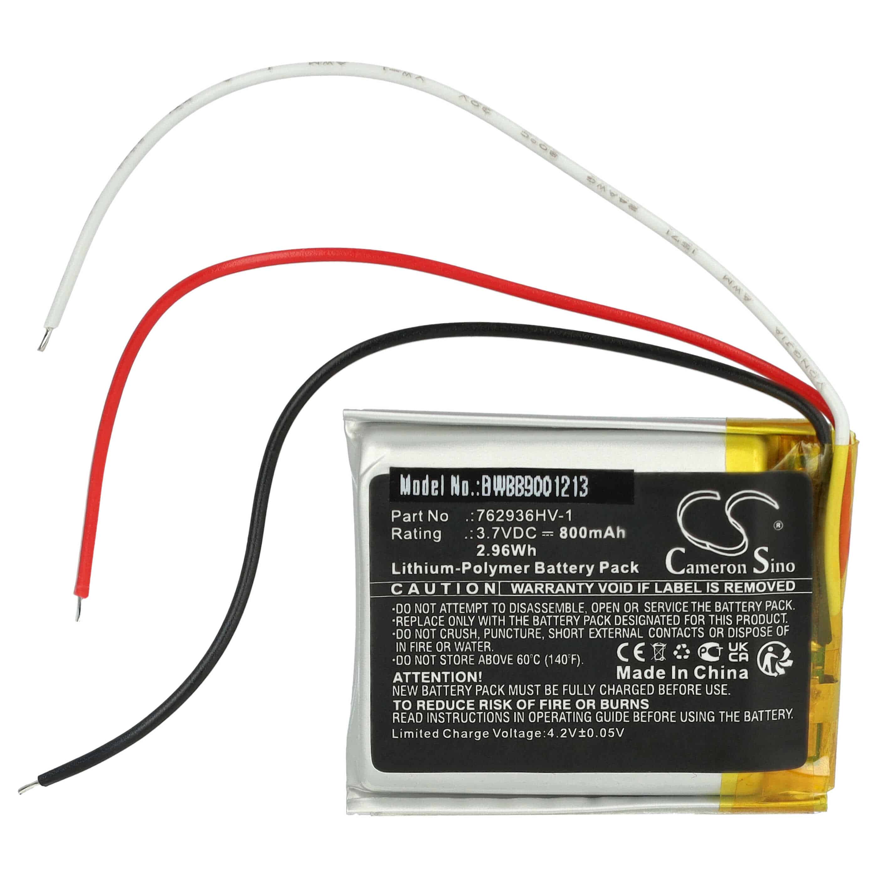 Akumulator do słuchawek bezprzewodowych zamiennik Bose 762936HV-1 - 800 mAh 3,7 V LiPo