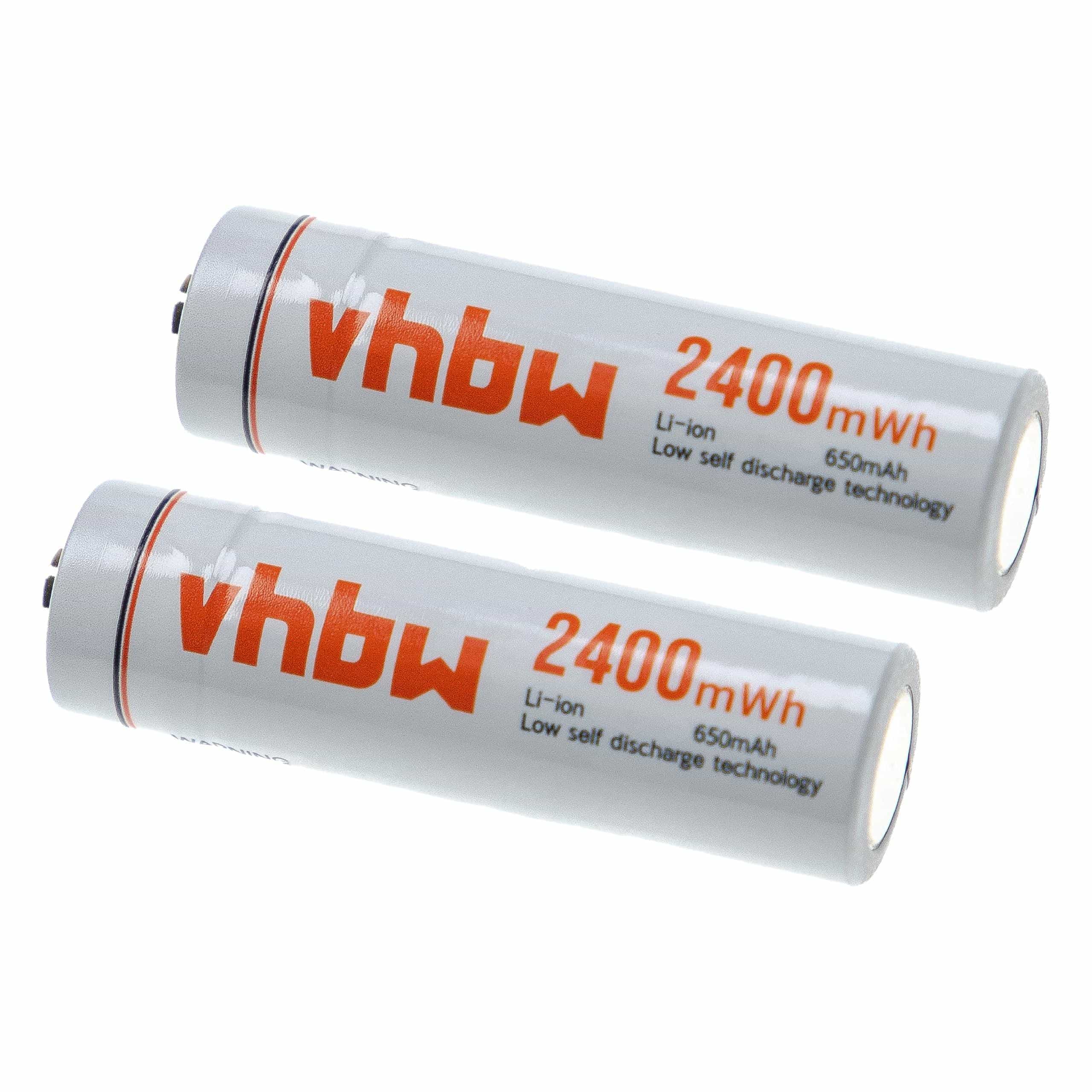 2x Batería para diversos dispositivos - 650 mAh 1,5 V Li-Ion