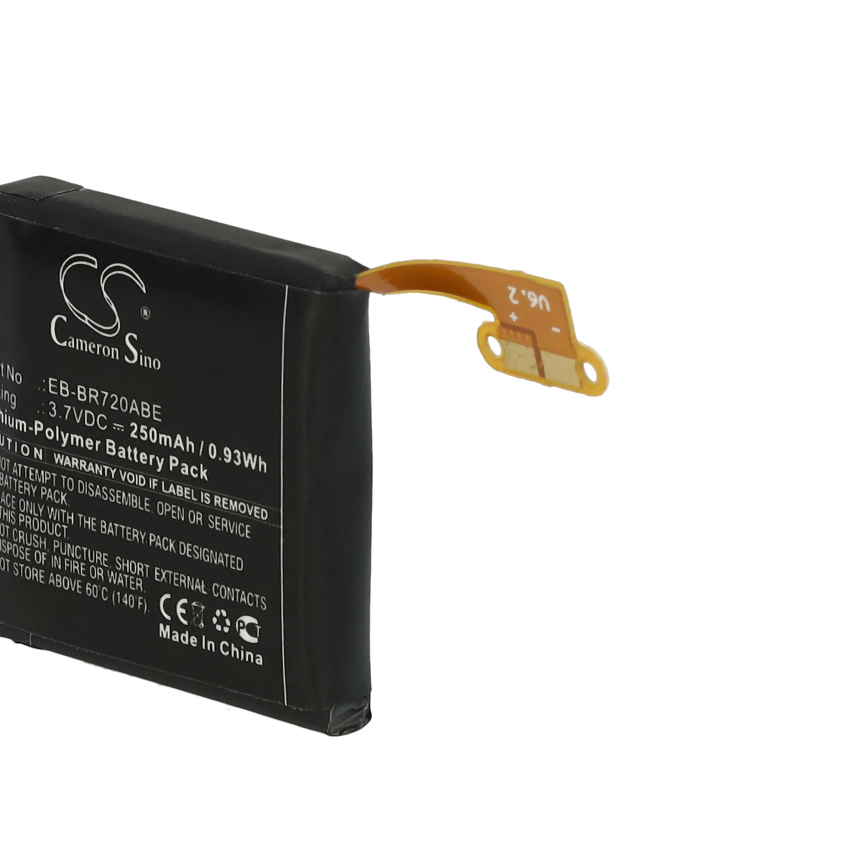 Smartwatch Battery replaces Samsung EB-BR720ABE - 250 mAh 3.7 V Li-polymer + Tools