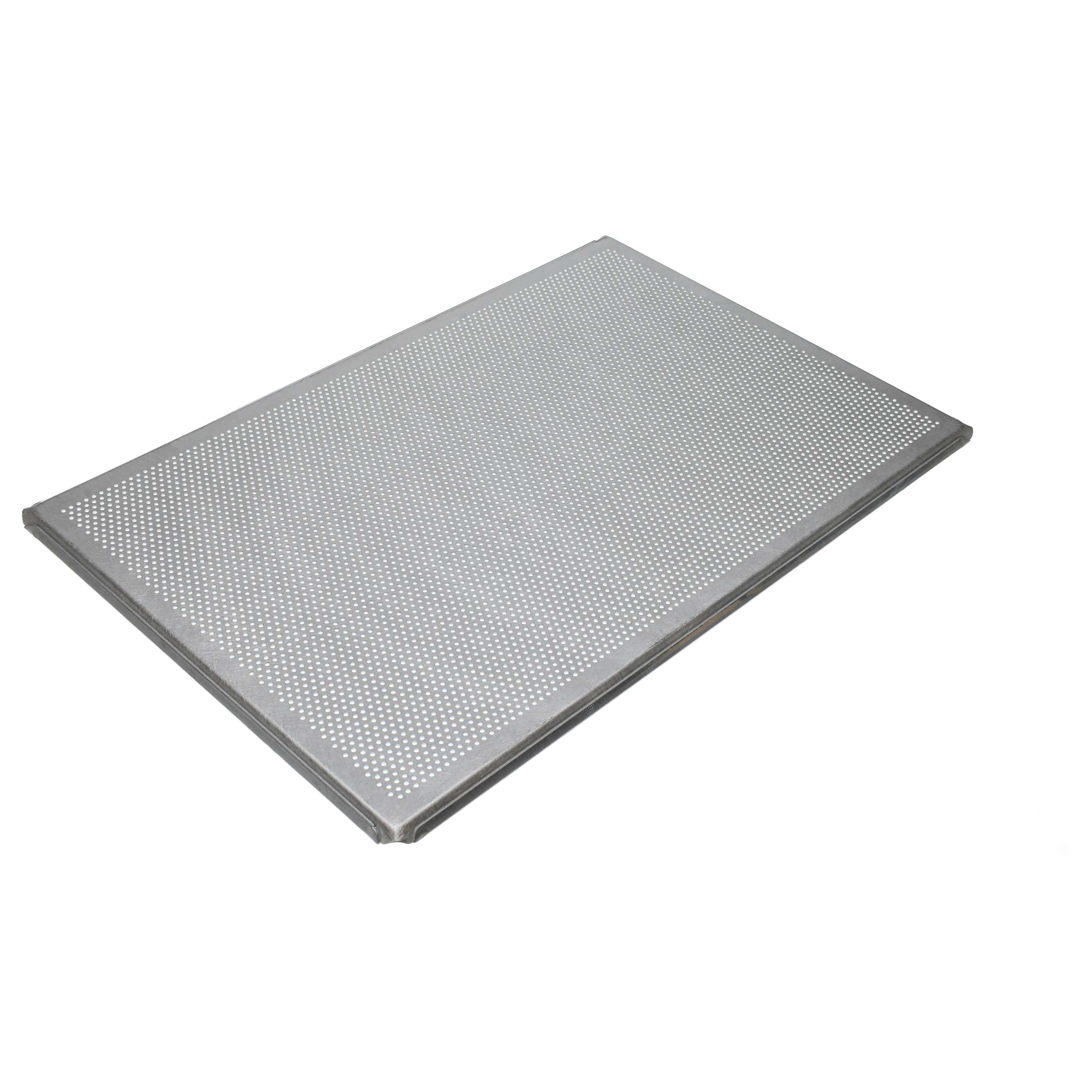Bandeja de horno para hornos - 60 x 40 x 1 cm plata, perforado