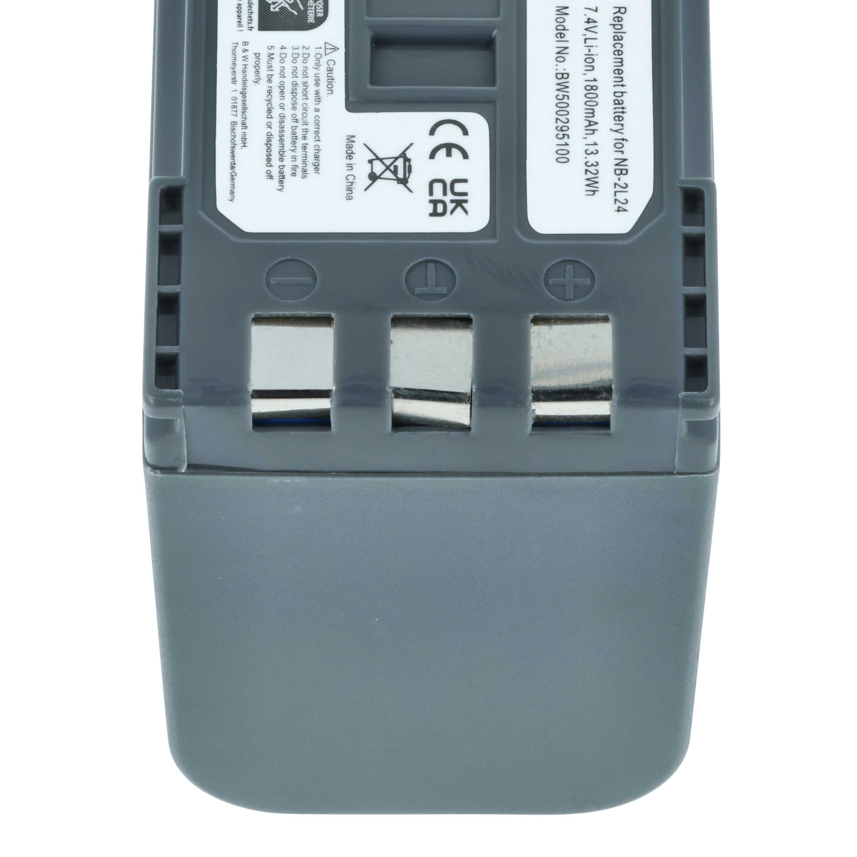 Videokamera-Akku als Ersatz für Canon BP-2L12, BP-2L13, BP-2L18, BP-2L14 für Canon - 1800mAh 7,2V Li-Ion