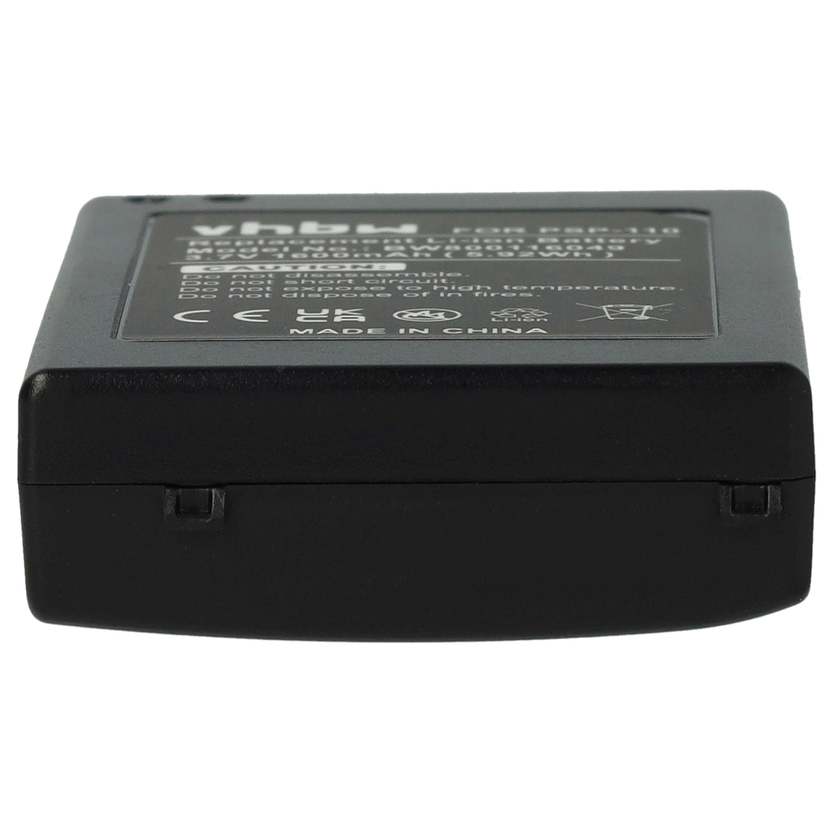 Akumulator do konsoli Sony zamiennik Sony PSP-110, PSP-280G - 1600 mAh, 3,6 V
