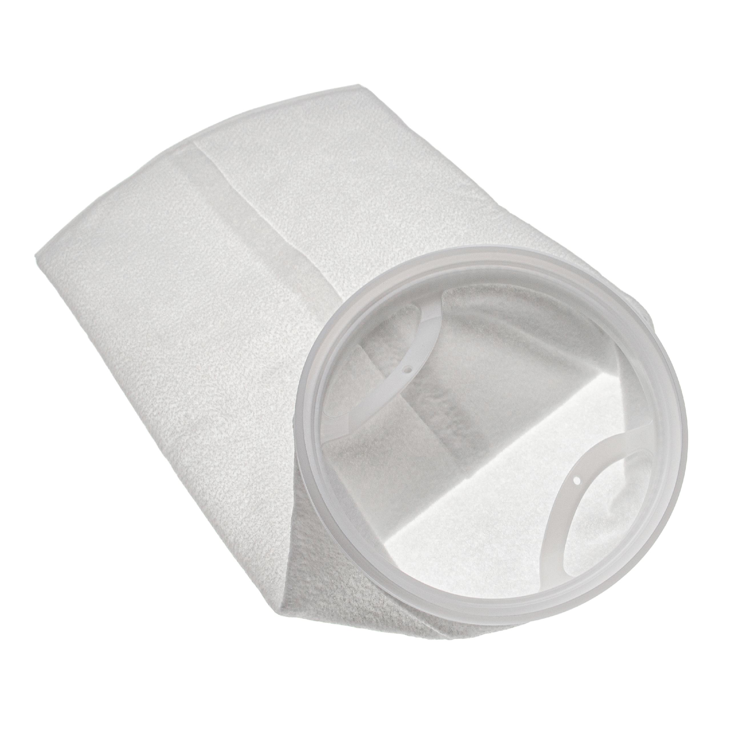 vhbw Universal Filter Sock for Aquariums, Pools, Skimmers - Filter Bag, Polyethylene, 18 x 45 cm, 100 micromet
