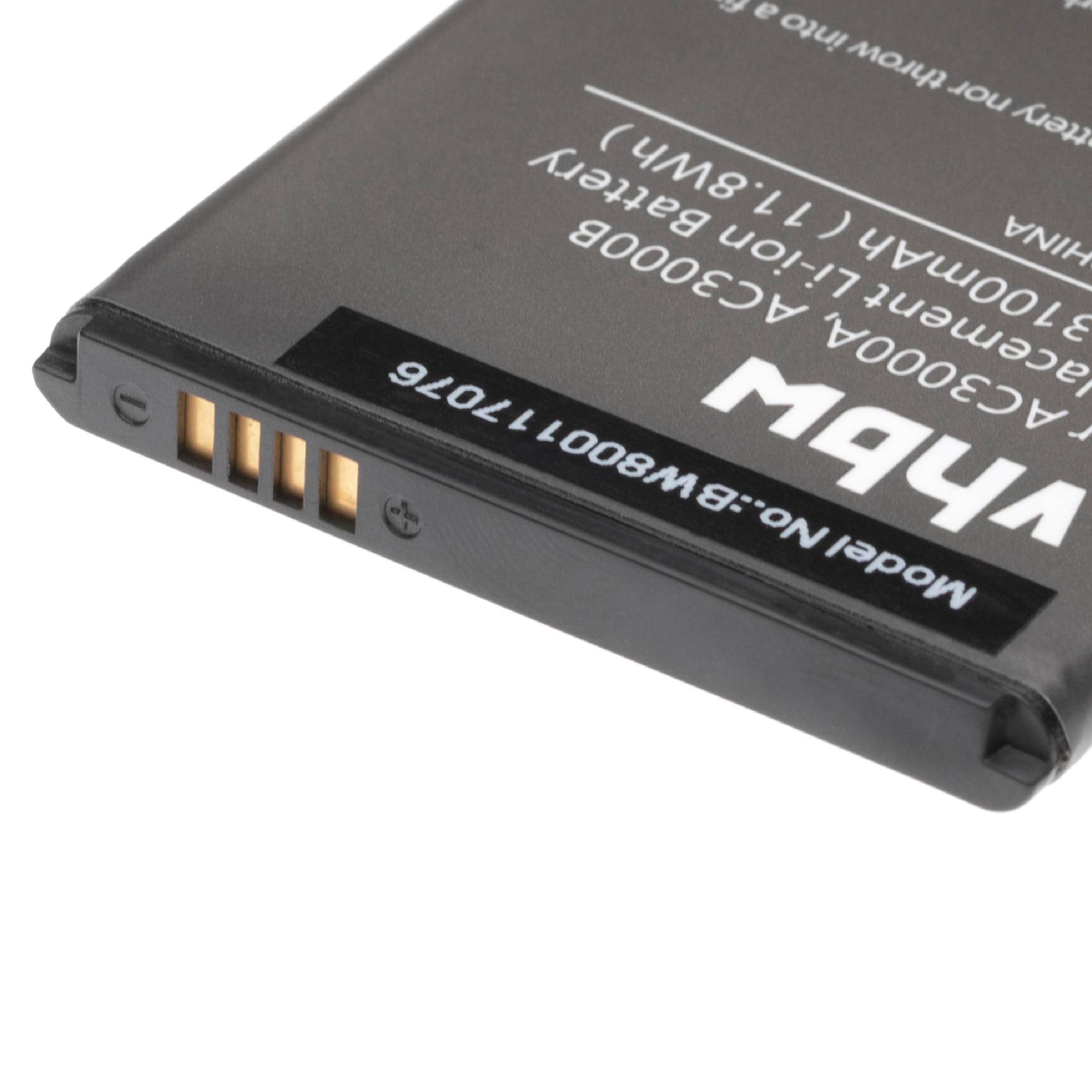 Akumulator do telefonu smartfona zamiennik Archos AC3000B, AC3000A - 3100 mAh 3,8 V Li-Ion