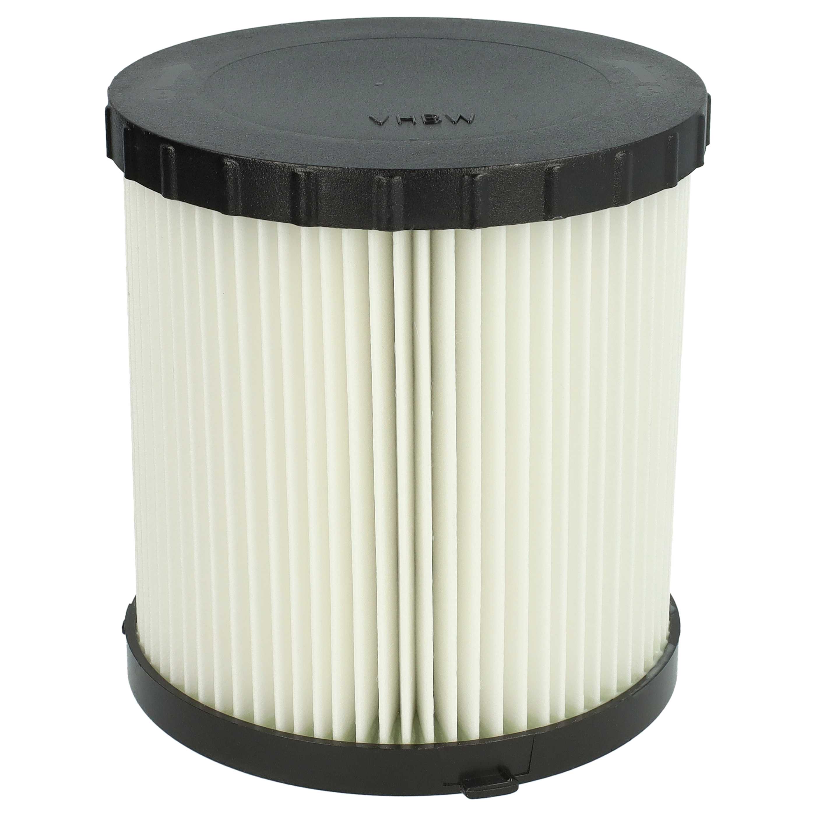 3x Filterround filter replaces Dewalt DCV5801H, DCV5801H-XJ for Dewalt Vacuum Cleaner, black / white