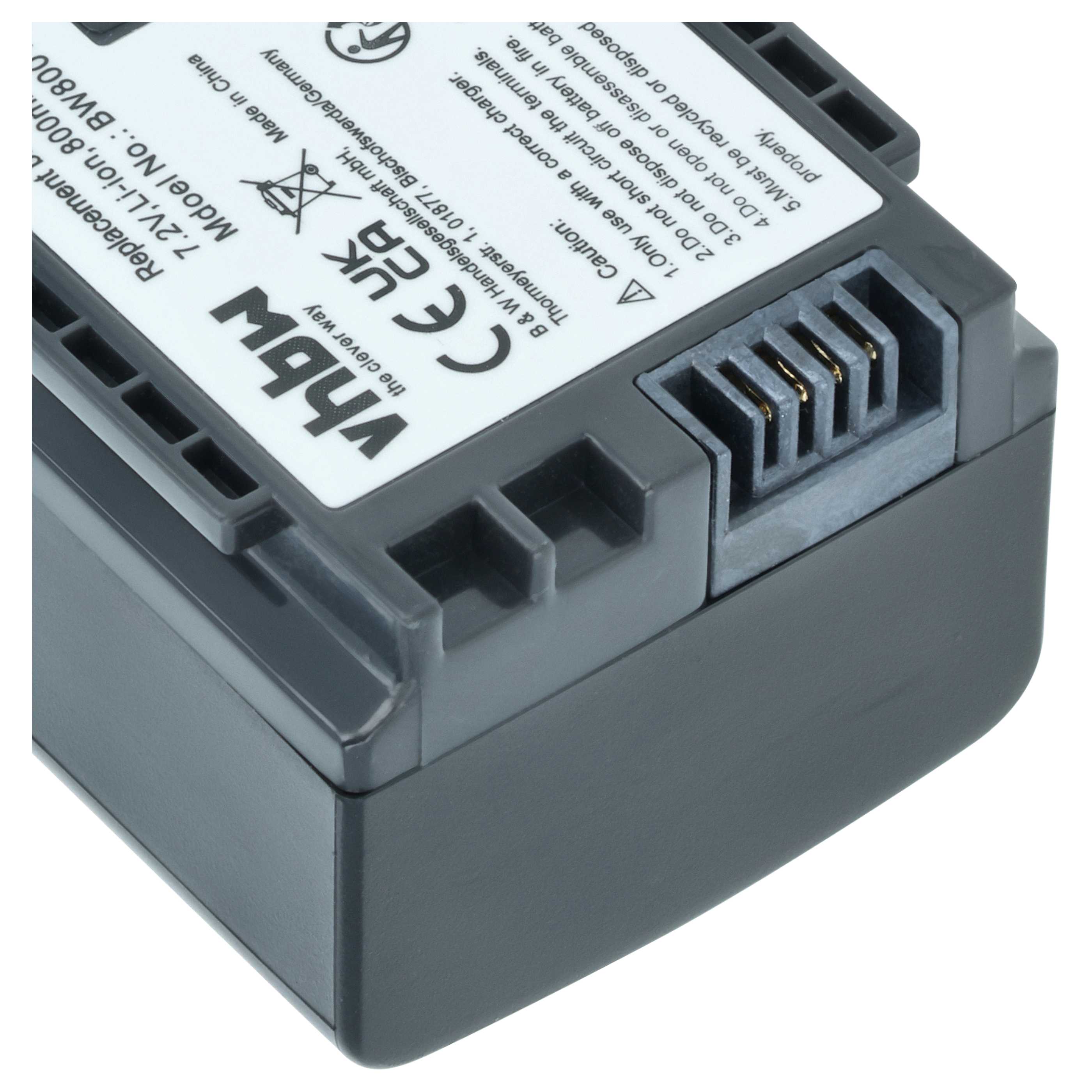 2x Akku für Canon wie BP-809 mit Infochip, 7.2V, 800mAh