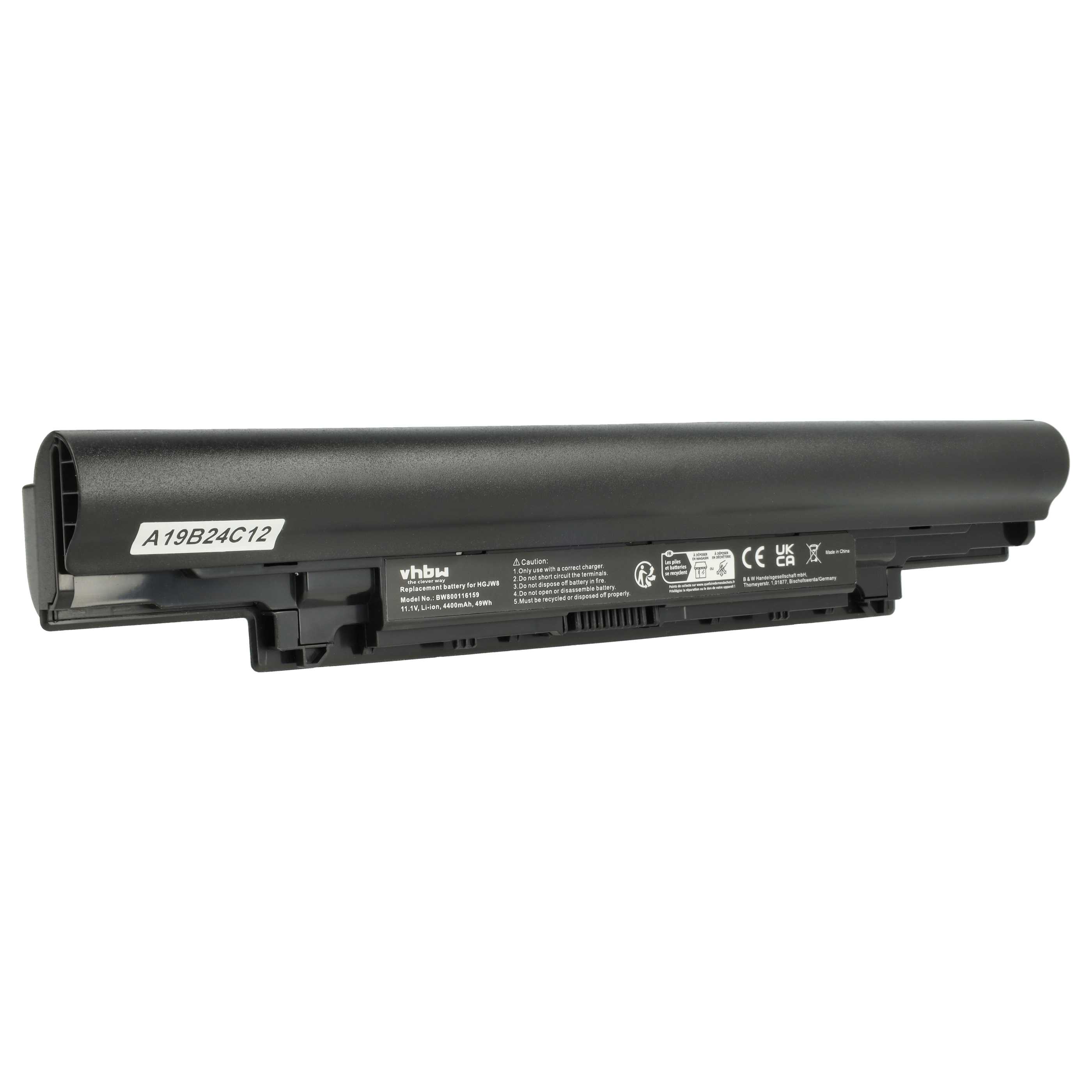 Akumulator do laptopa zamiennik Dell 451-12177, 451-12176, 3NG29, 451-BBIY - 4400 mAh 11,1 V Li-Ion, czarny