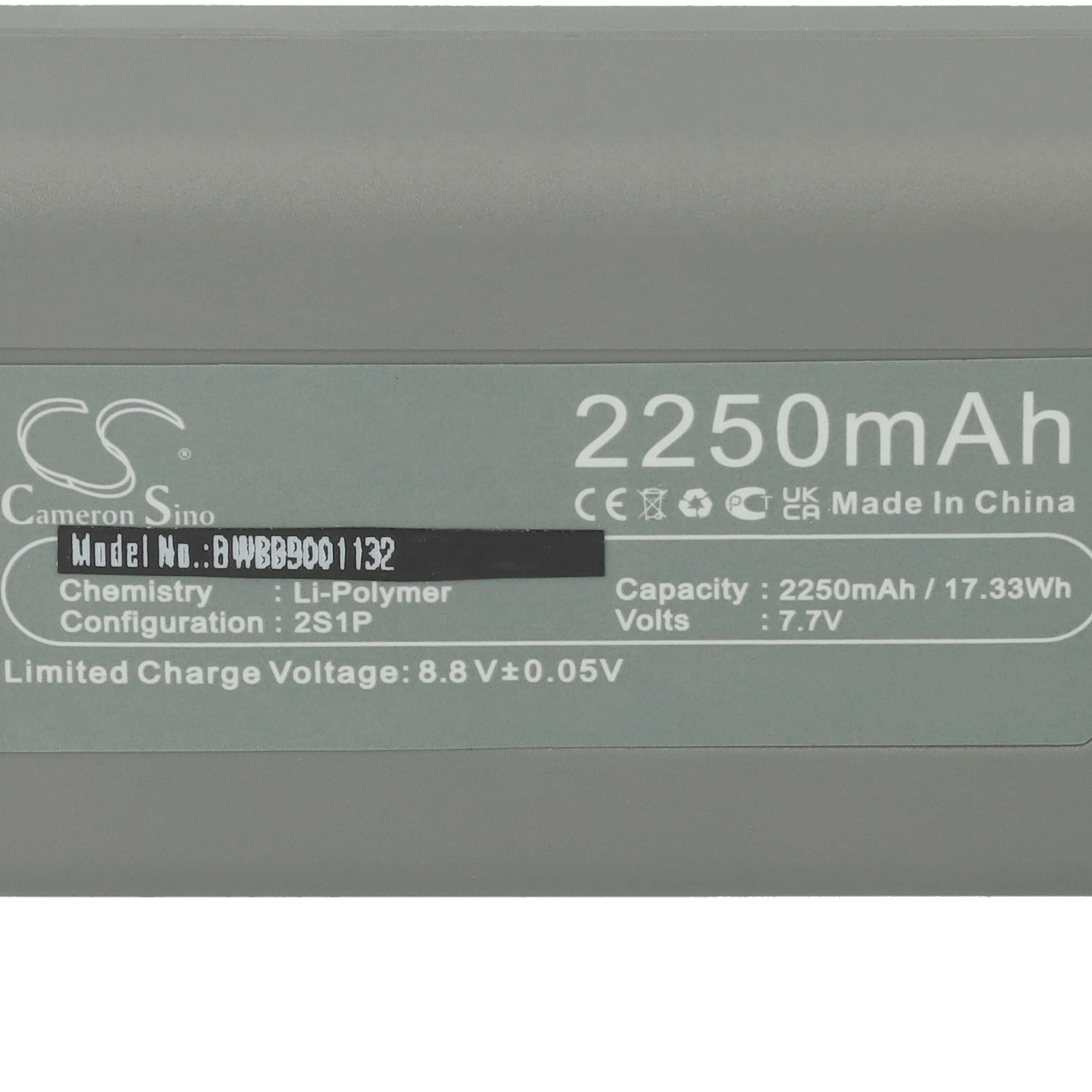 2x Batteries remplace DJI CP.MA.00000326.01, BWX161-2250-7.7 pour drone DJI- 2250mAh 7,7V Li-polymère