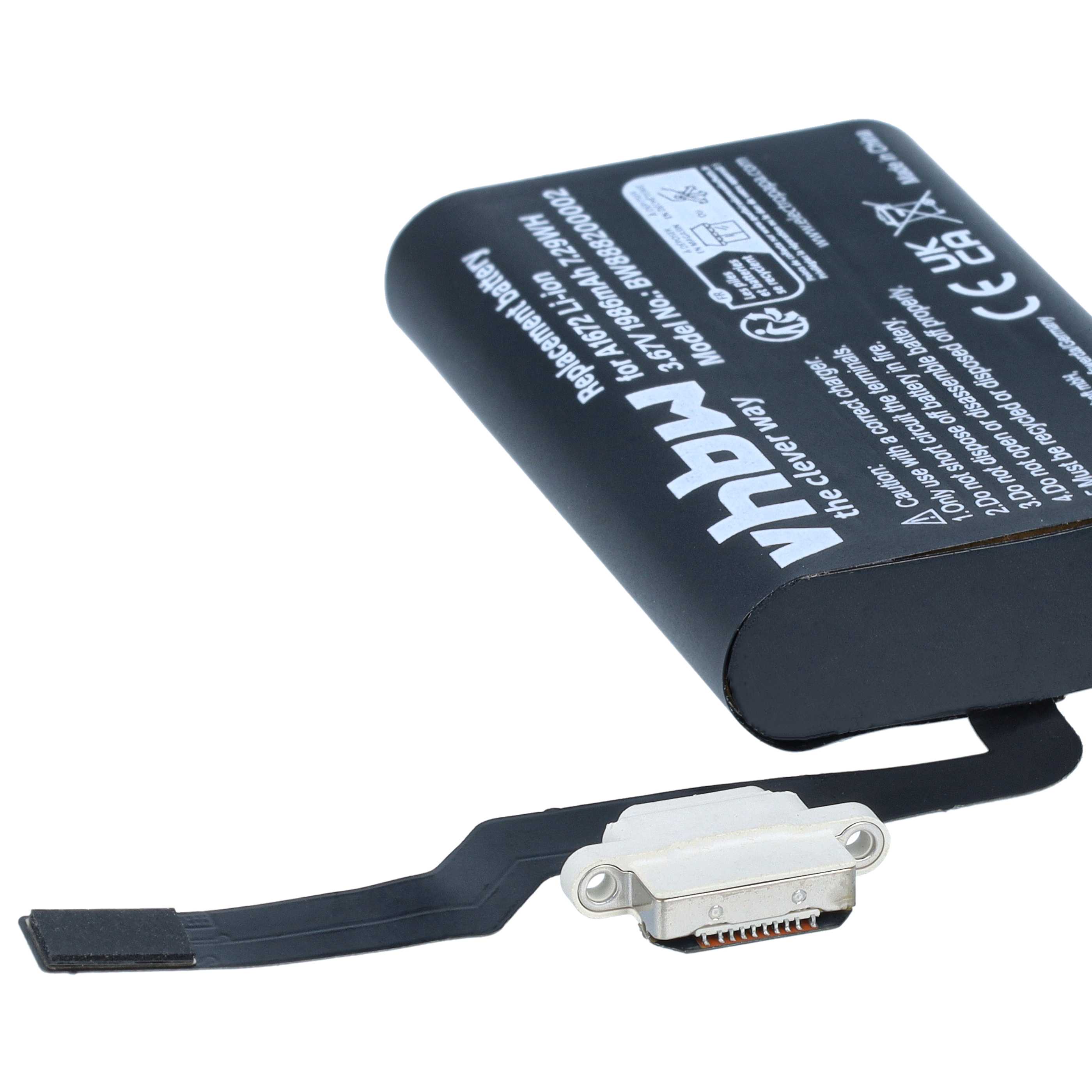 Computer Mouse Battery replaces Apple 020-00633, 020-00634 - 1986 mAh 3.67 V Li-Ion