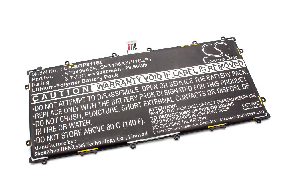 Akumulator zamiennik Samsung SP3496A8H, SP3496A8H(1S2P), HA32ARB - 8000 mAh 3,7 V Li-Ion