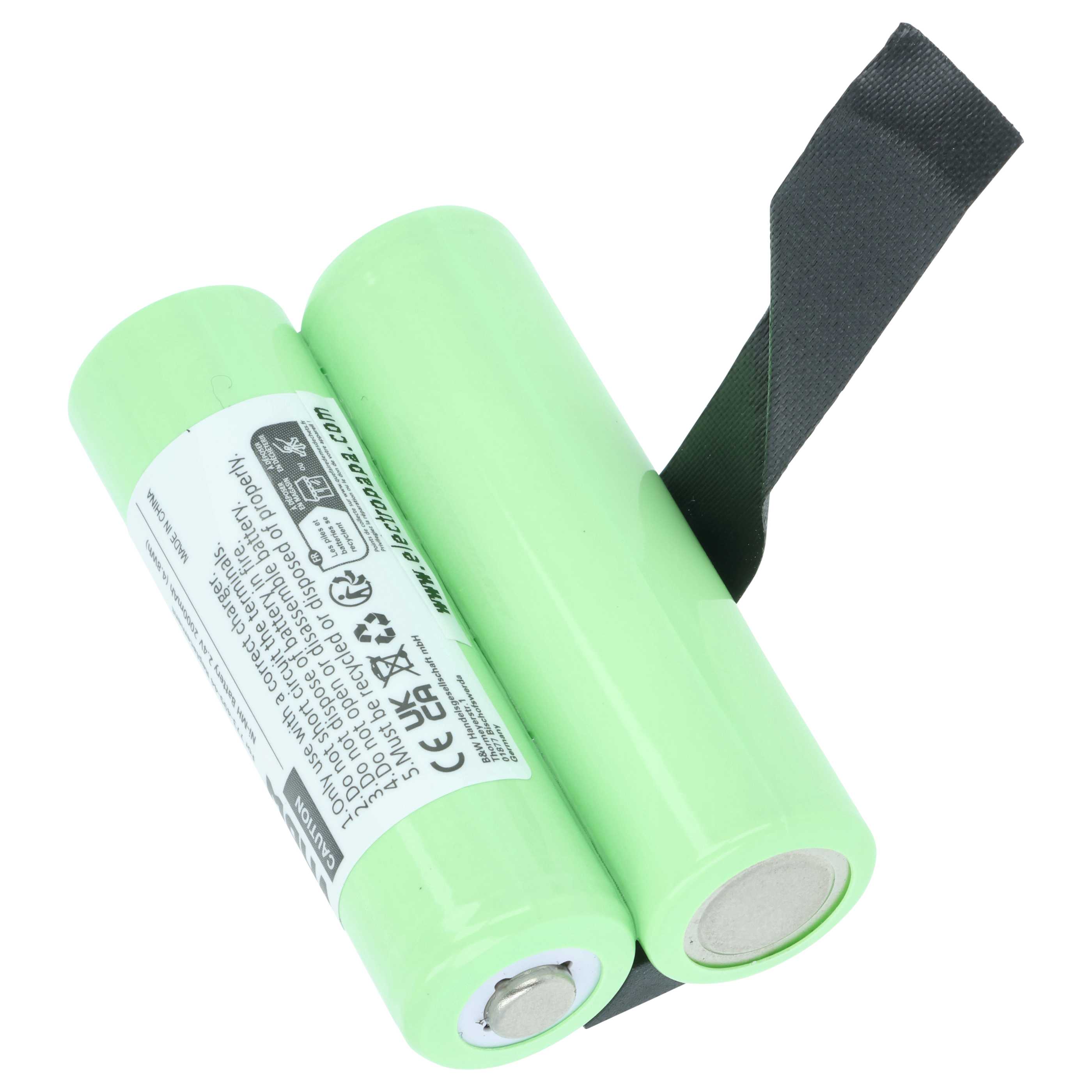 Batería reemplaza Demag 773-499-44 sistema control - 2000mAh 2,4V NiMH