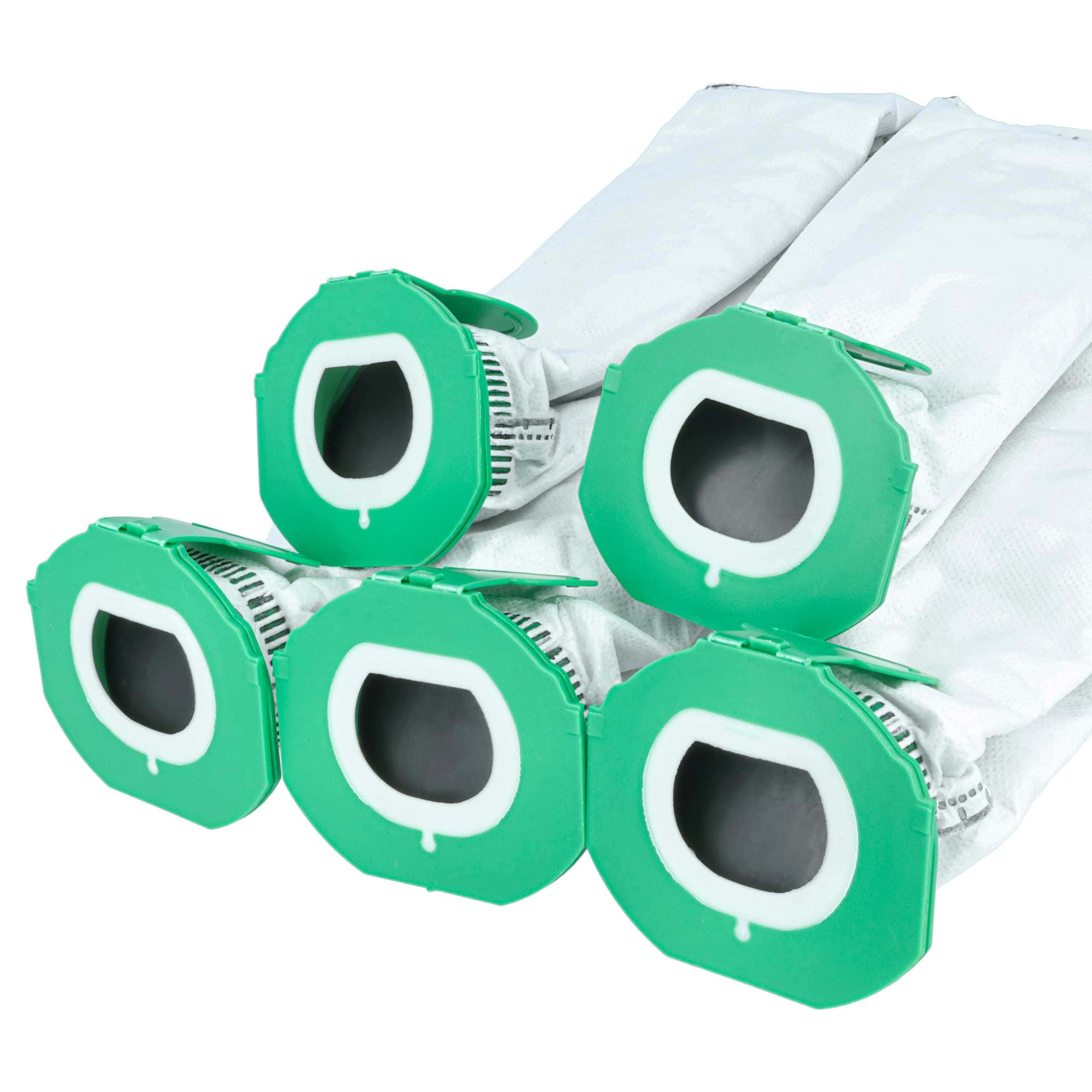5x Sac remplace Vorwerk FP7, FP7s pour aspirateur Vorwerk - toison, plastique