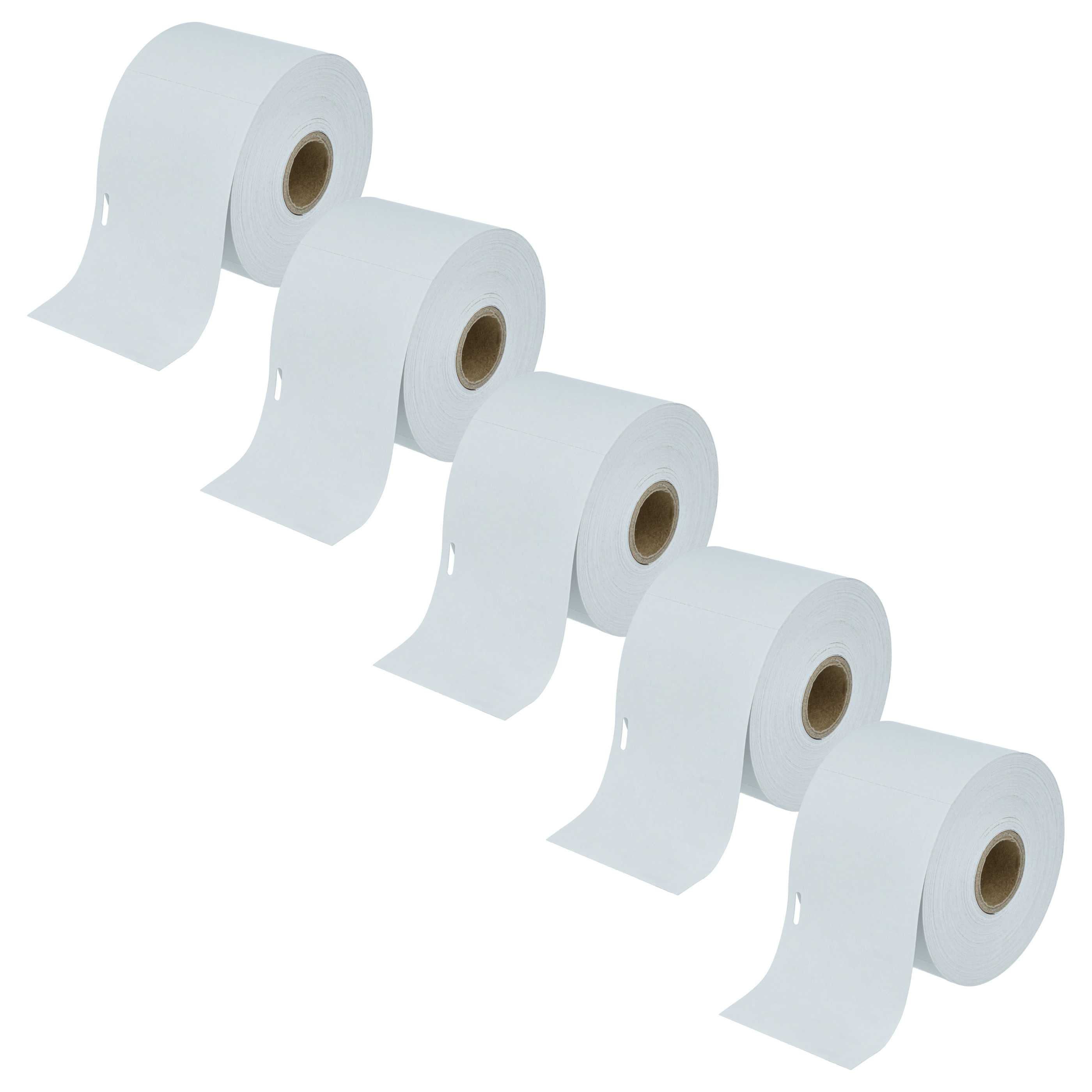 5x Label Roll replaces Dymo S0929110 Labeller - 62 mm x 106 mm
