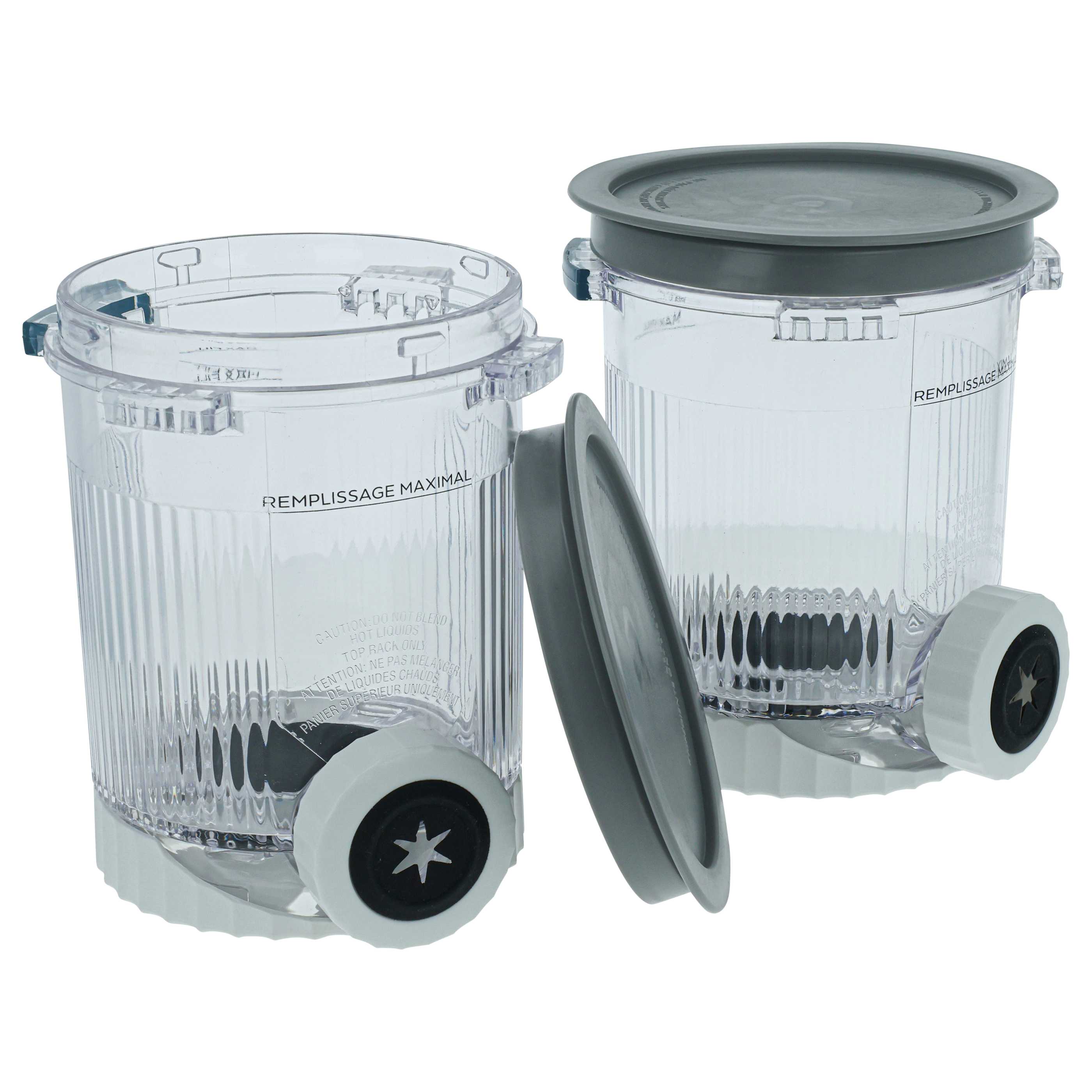 2x Récipient 480 ml pour sorbetière Ninja Creami Swirl NC700, NC701EU - Sans BPA