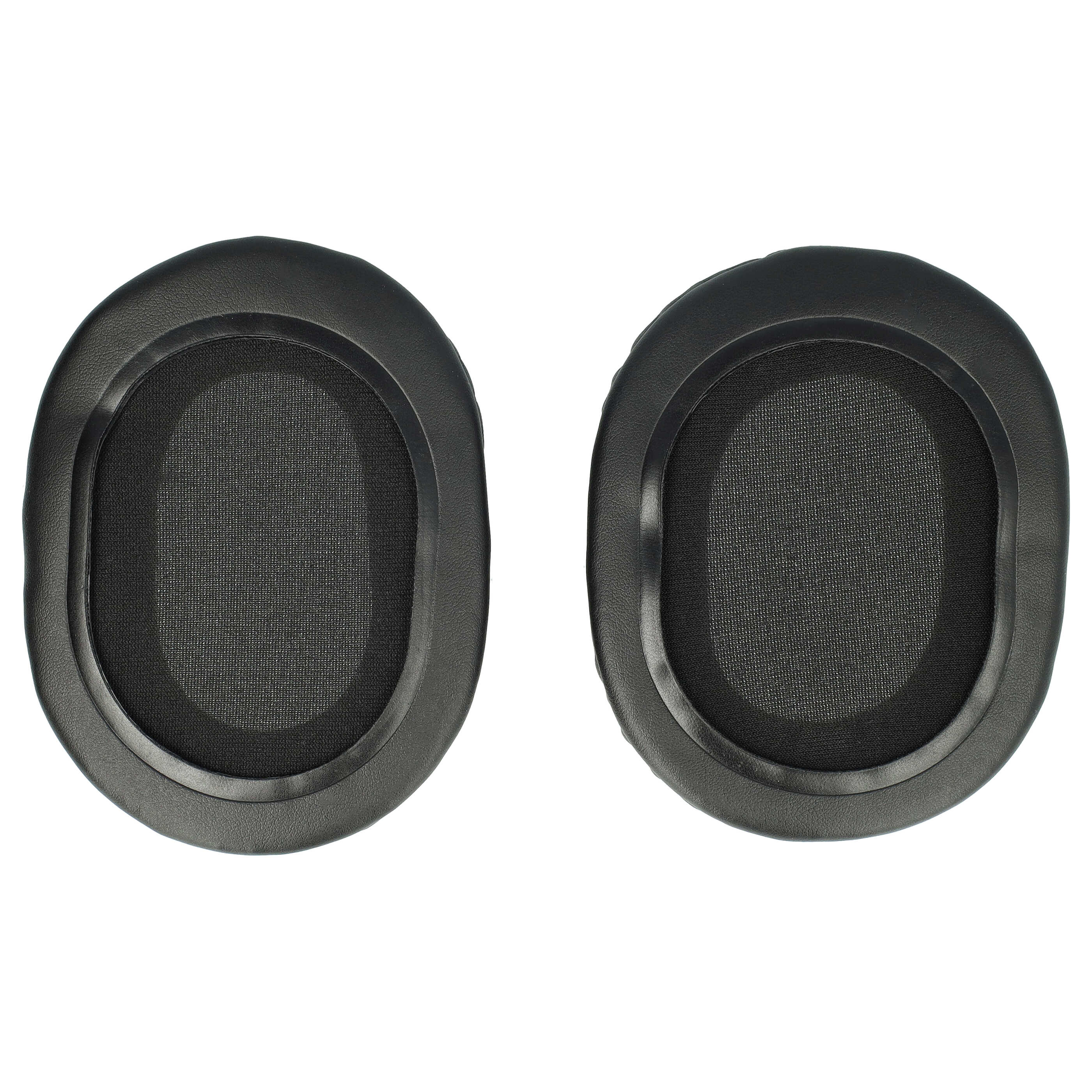 2x Ear Pads suitable for Teufel MASSIVE Headphones etc. - foam / synthetic leather, 2 mm thick