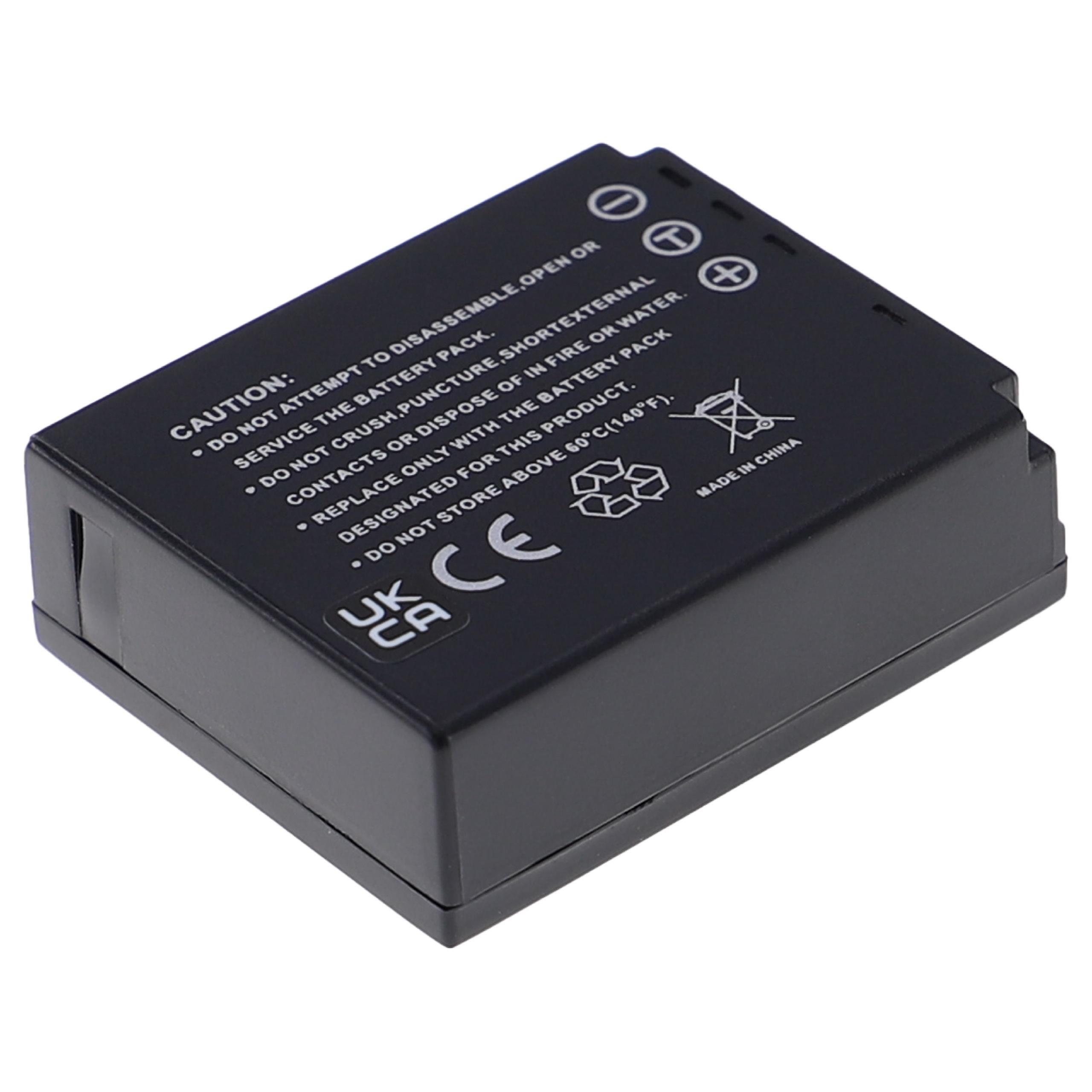 Battery Replacement for Panasonic CGA-S007E, CGA-S007A/B, CGA-S007, CGA-S007A/1B - 1000mAh, 3.7V, Li-Ion
