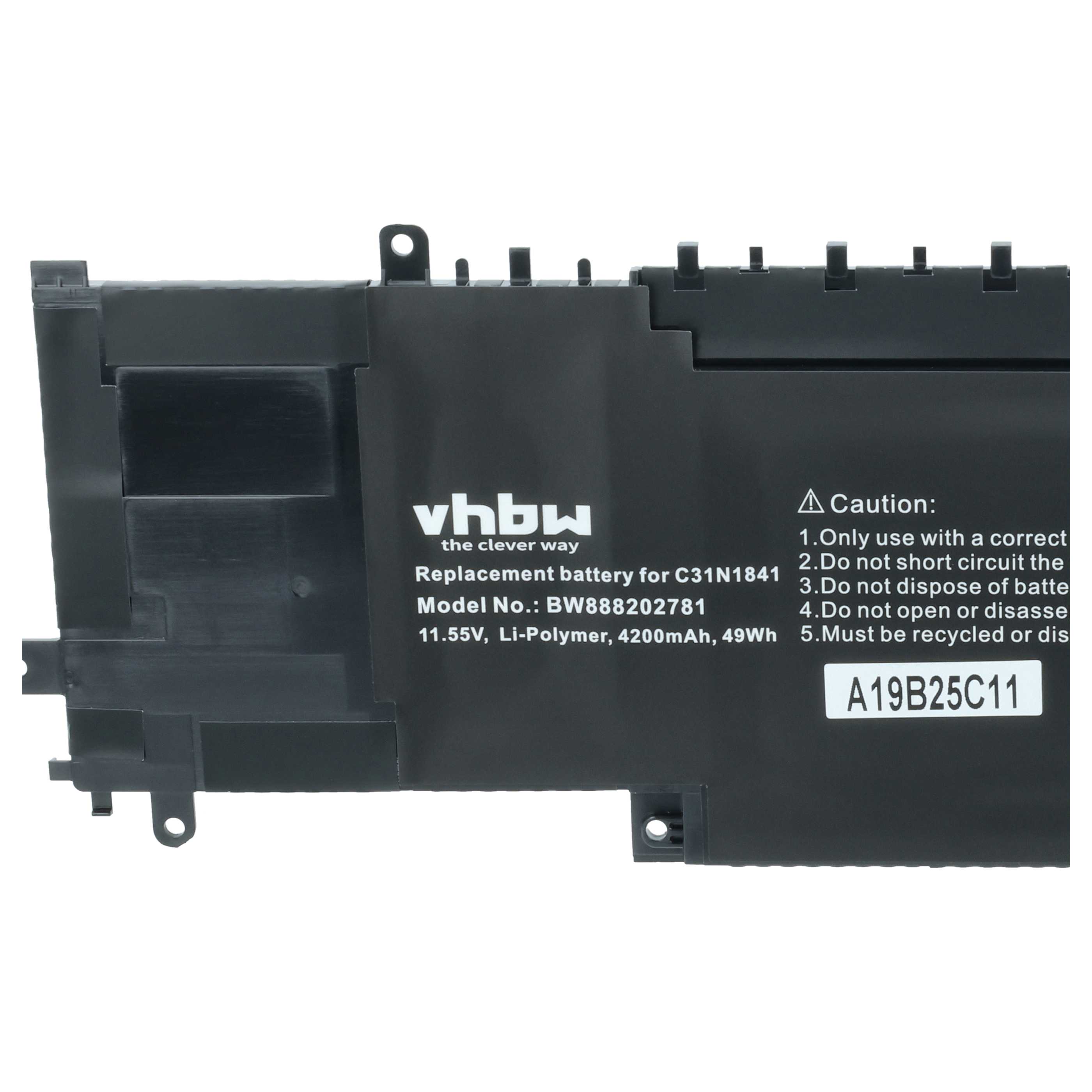 Akumulator do laptopa zamiennik Asus 0B200-03420200, C31N1841 - 4200 mAh 11,55 V LiPo