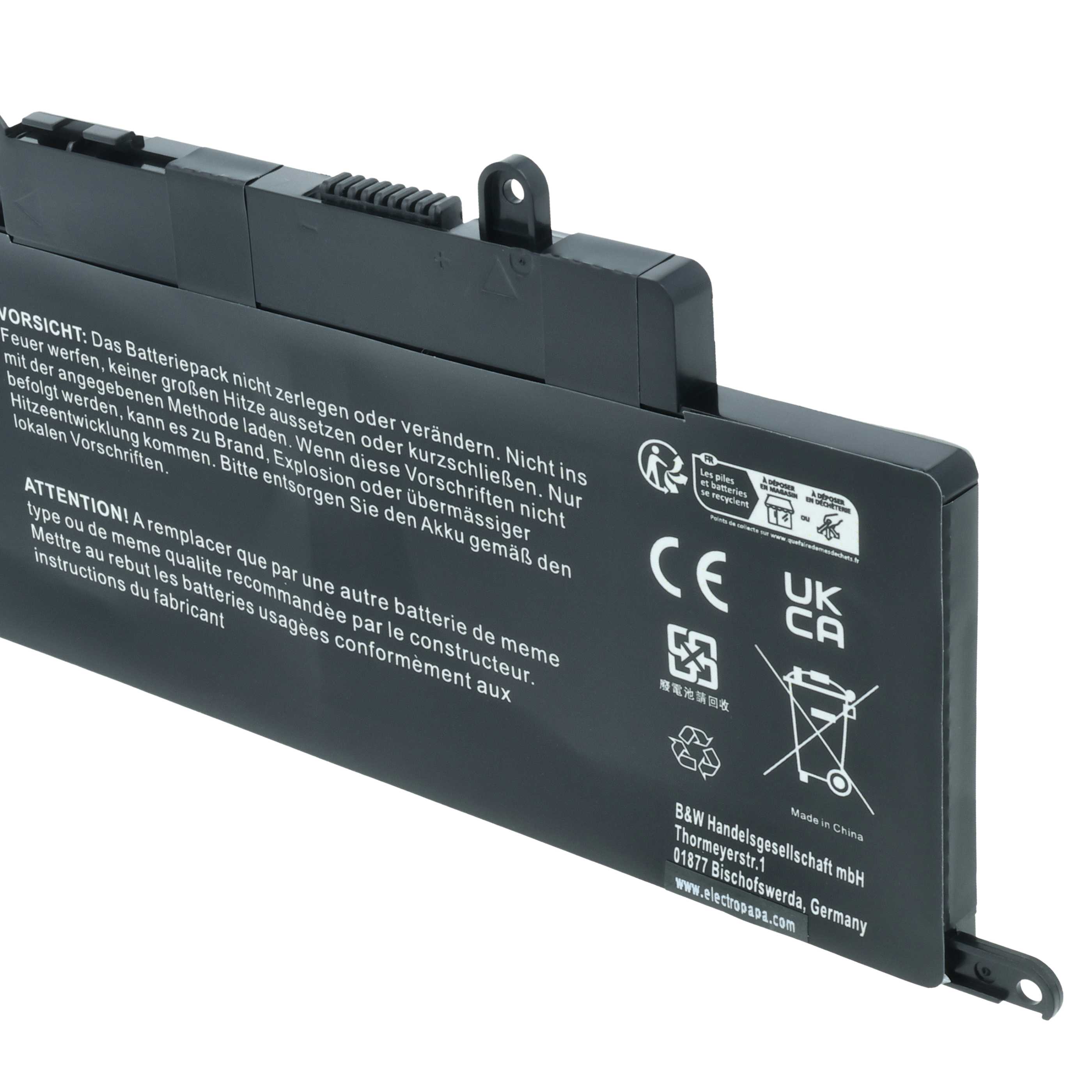 Akumulator do laptopa zamiennik Dell 04K8YH, 0WF28, 451-BBKK, 092NCT, 0GK5KY - 3900 mAh 11,1 V Li-Ion, czarny
