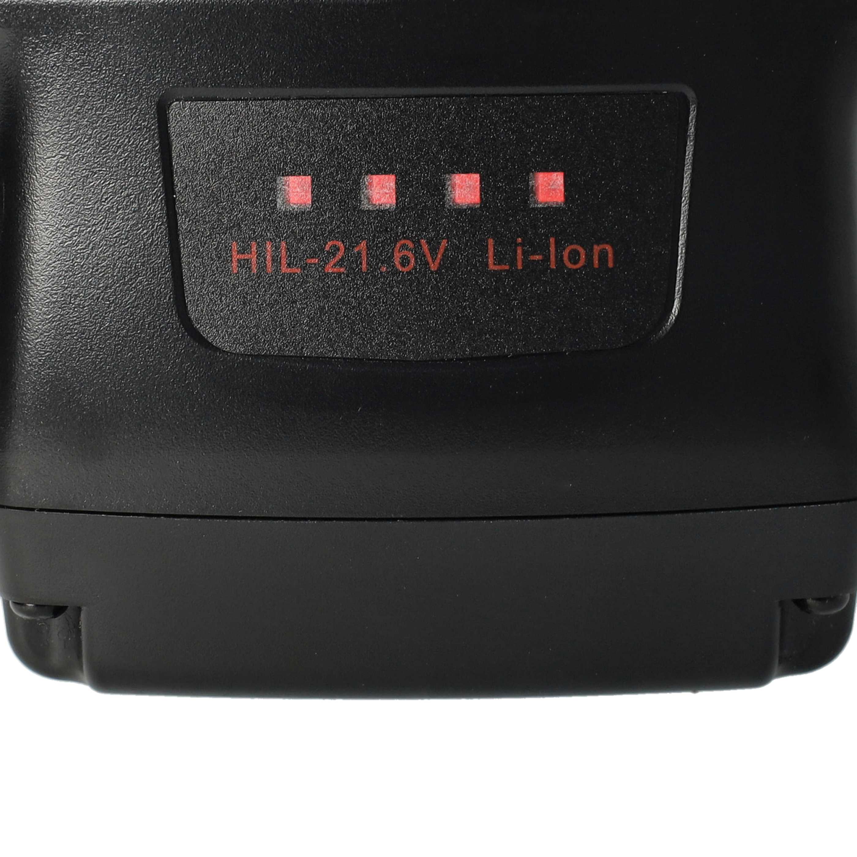 3x Battery replaces Hilti 2018498, 2136393, 2136395, 2183185 Electric Power Tool - 3000 mAh, 21.6 V, Li-Ion