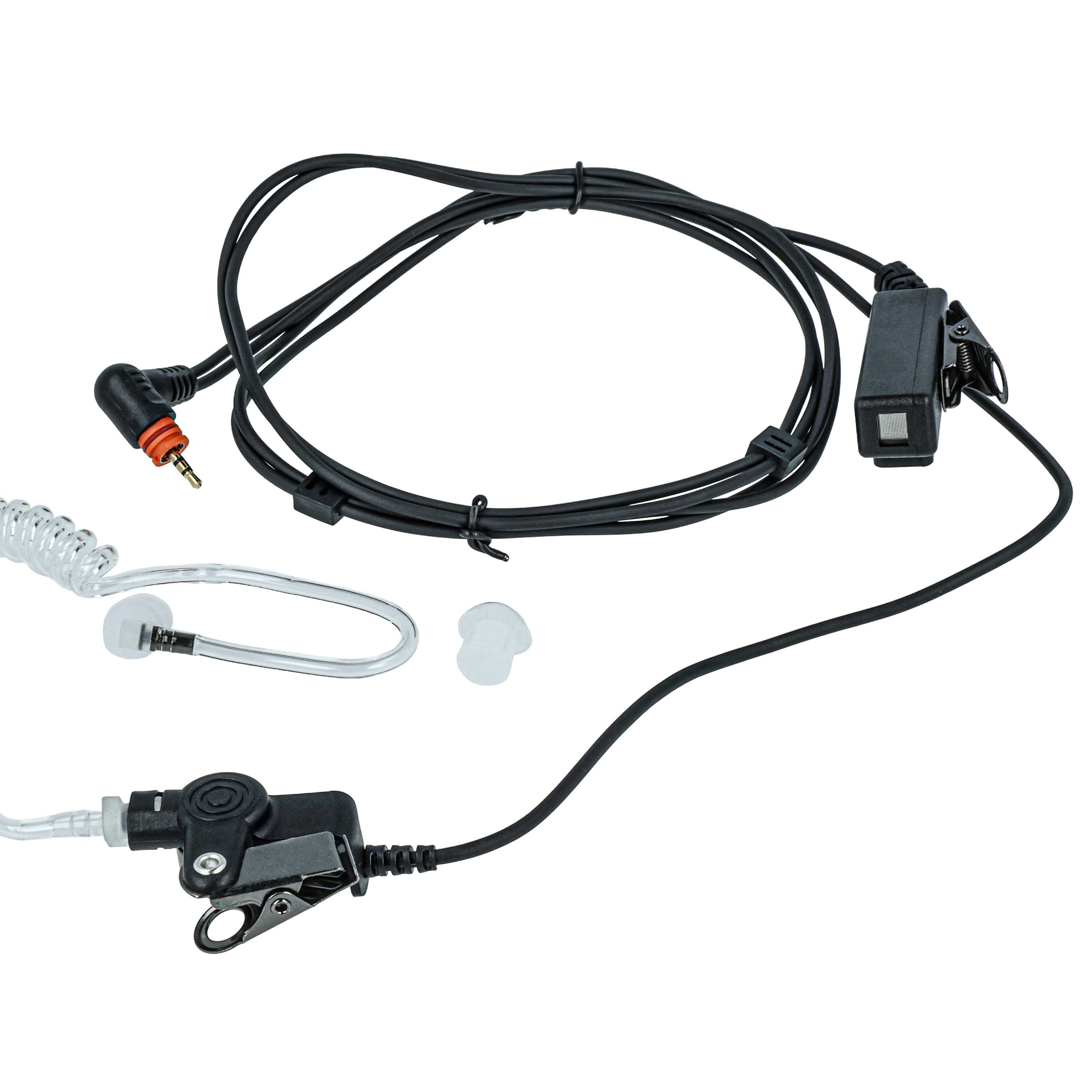10x Security Headset suitable for Motorola SL1M Radio - "Take Call Button", Clip Mount + Phono Cable