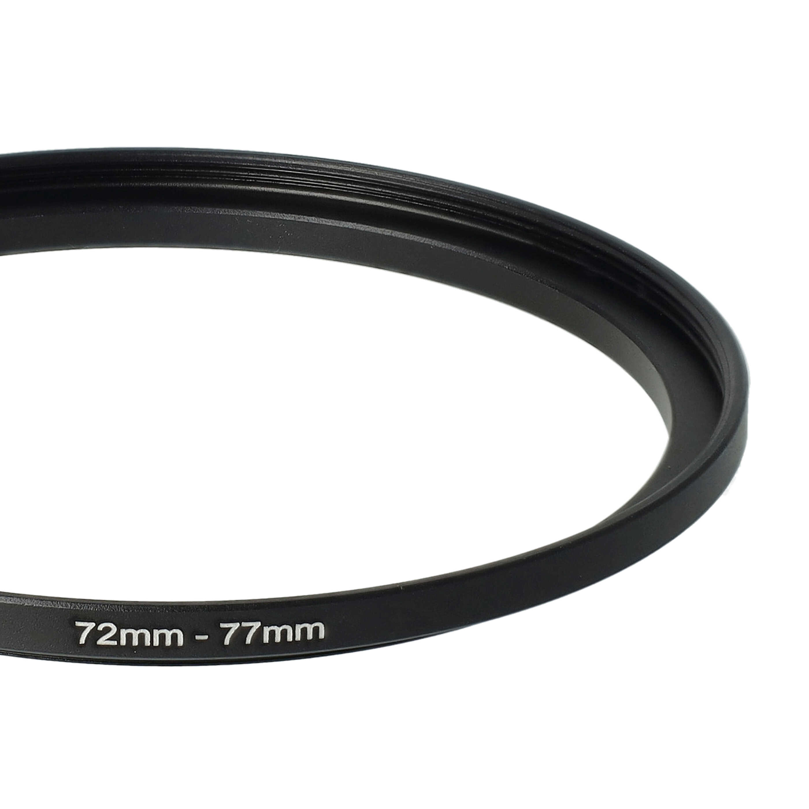 Step-Up-Ring Adapter 72 mm auf 77 mm passend für diverse Kamera-Objektive - Filteradapter