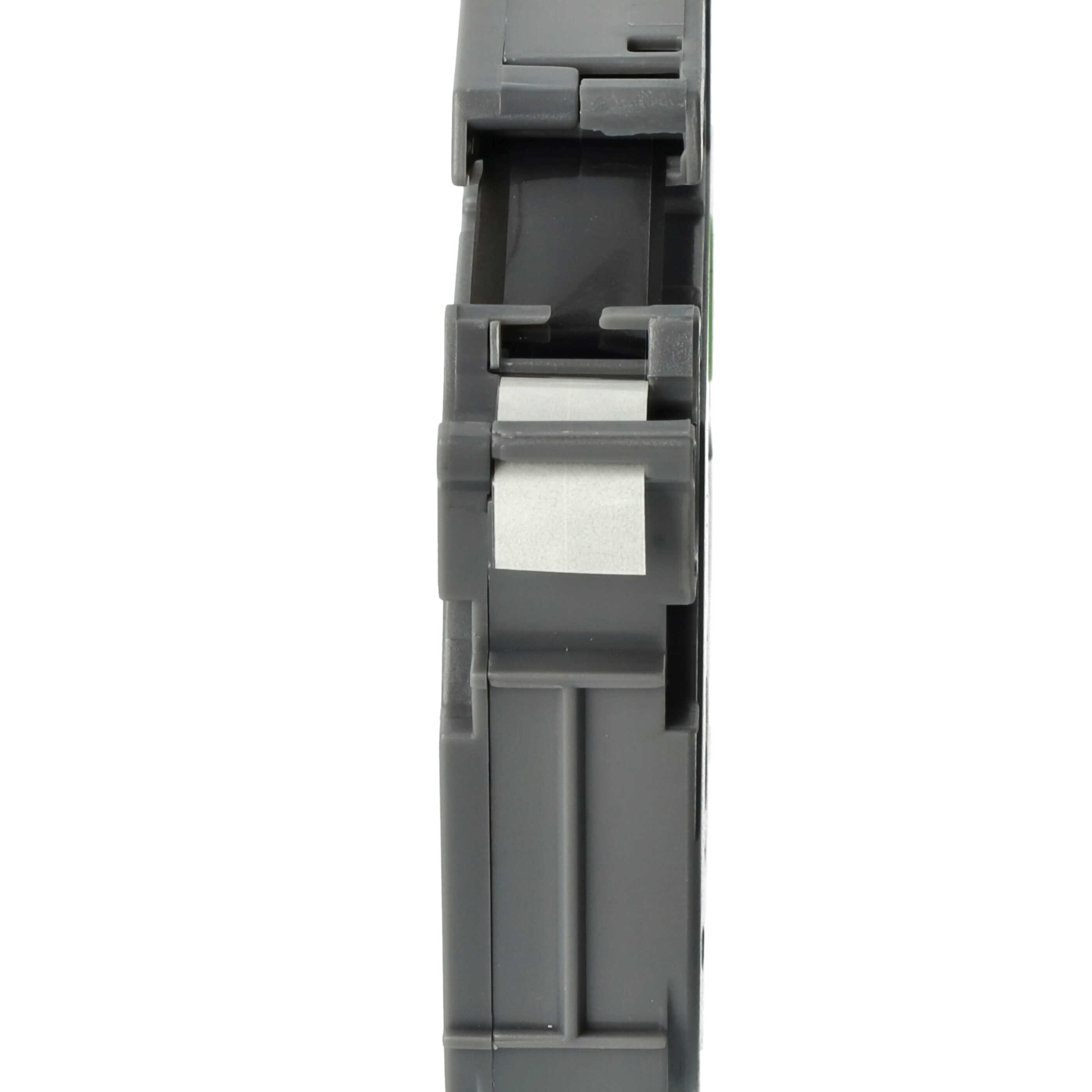 Cassetta nastro sostituisce Brother TZeFX121 per etichettatrice Brother 9mm nero su trasparente, flessibile