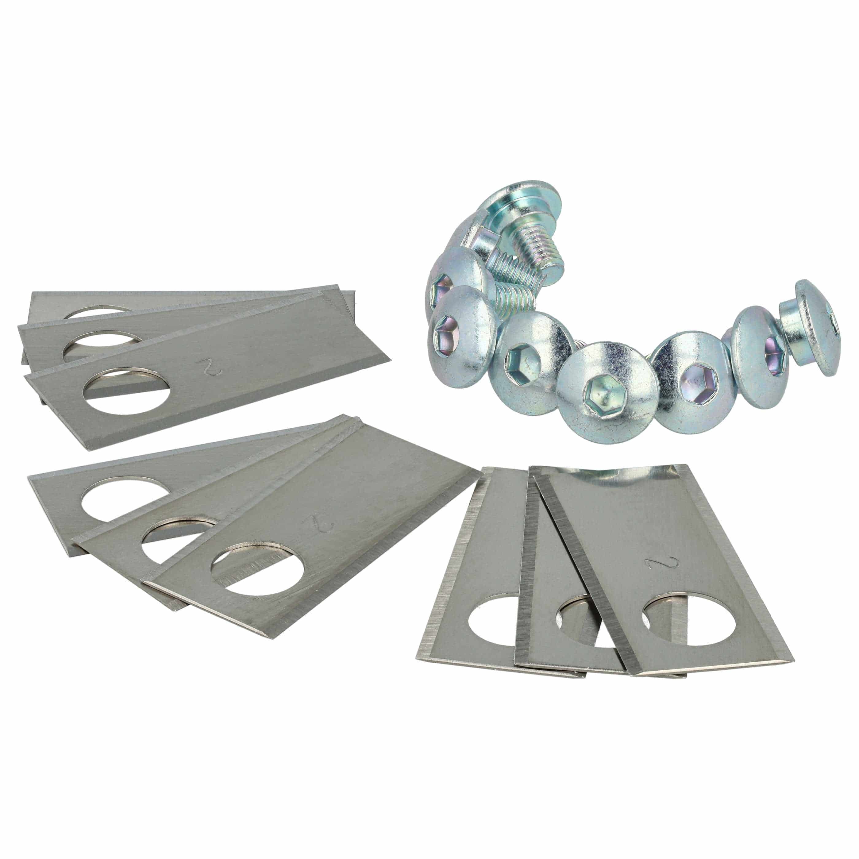 18x Exchange Blade replaces Honda 72515-VP7-C50 Cordless Lawnmower etc.stainless steel, Silver