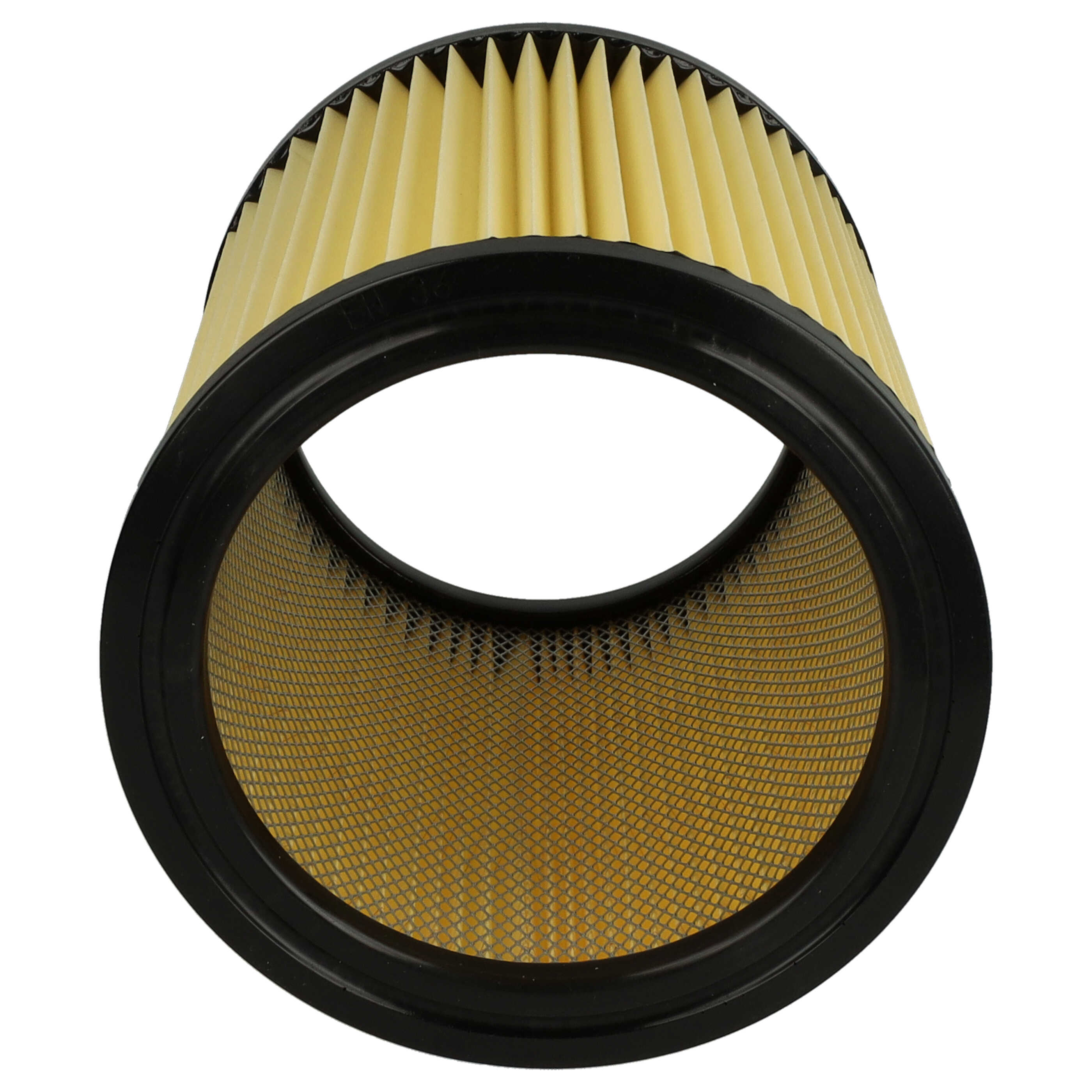 Filtro reemplaza Hikoki Hitachi 750435, 710060 para aspiradora Hikoki Hitachi filtro plisado, negro / amarillo