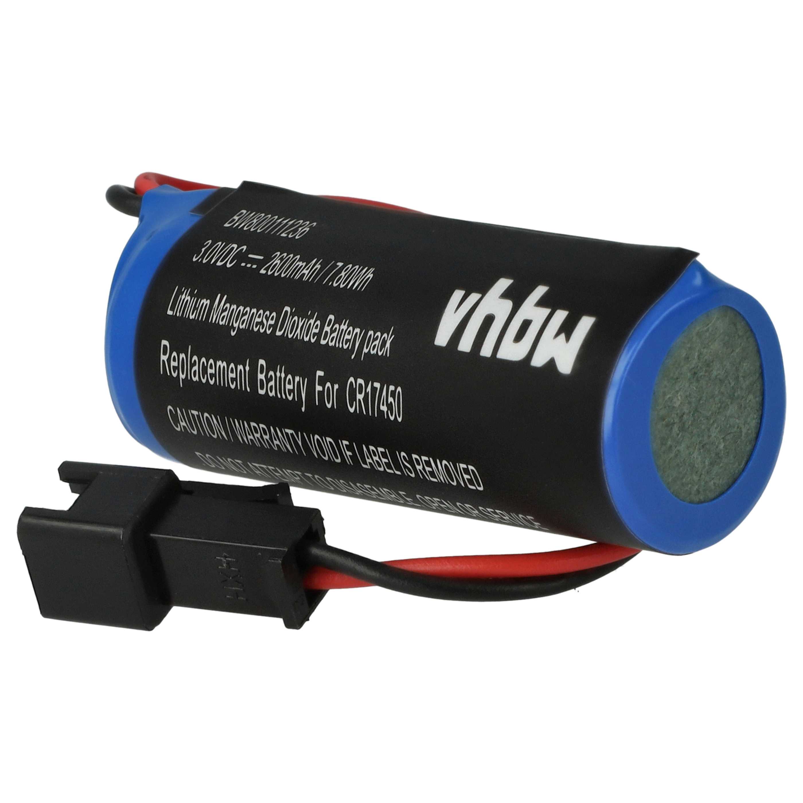 5x Akumulator do PLC programowalnego sterownika zamiennik CR17450E-R, CR17450ER, CR17450 - 2600 mAh 3 V Li-Ion