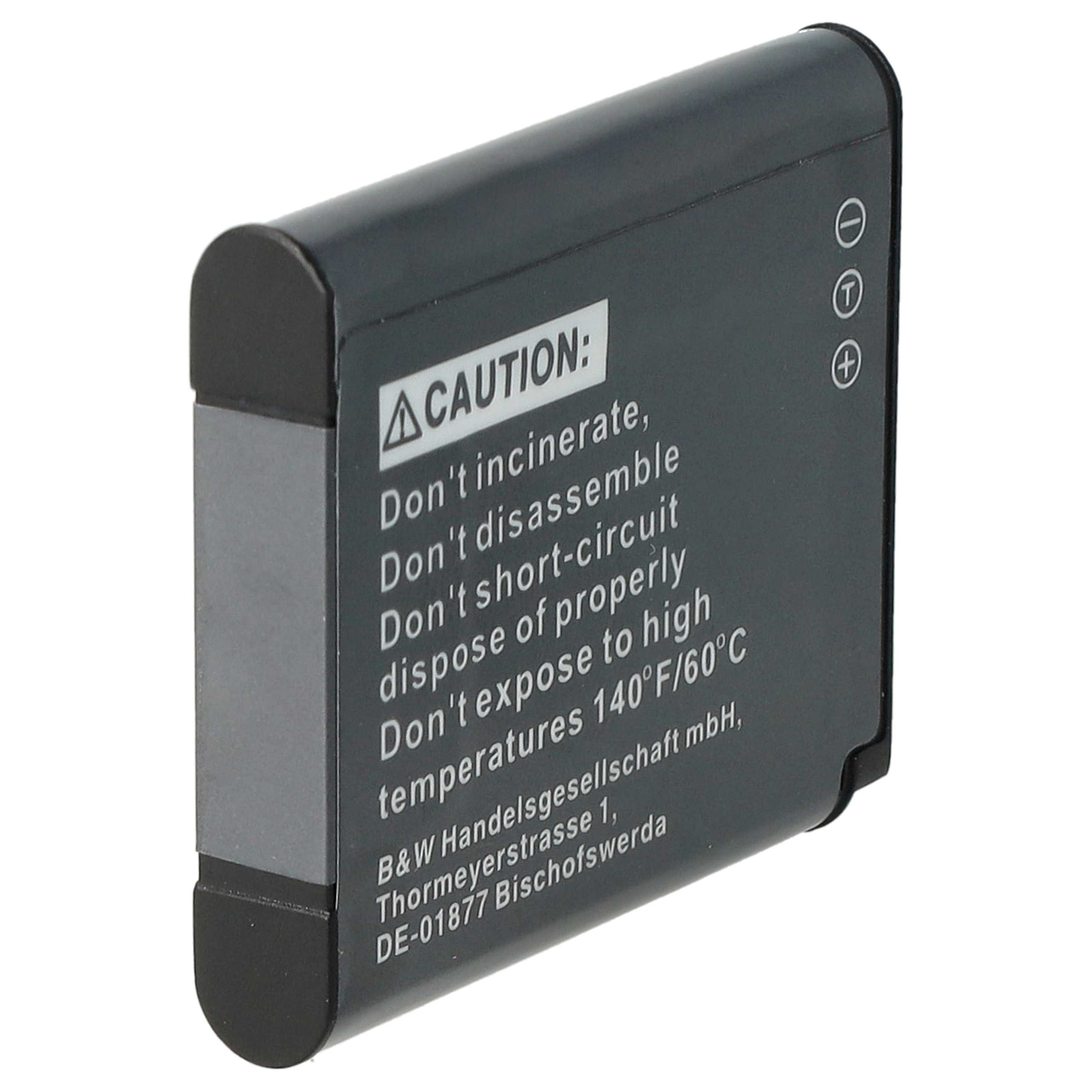 Battery replaces Leica BP-DC14E, BP-DC14 - 650mAh, 3.7V, Li-Ion