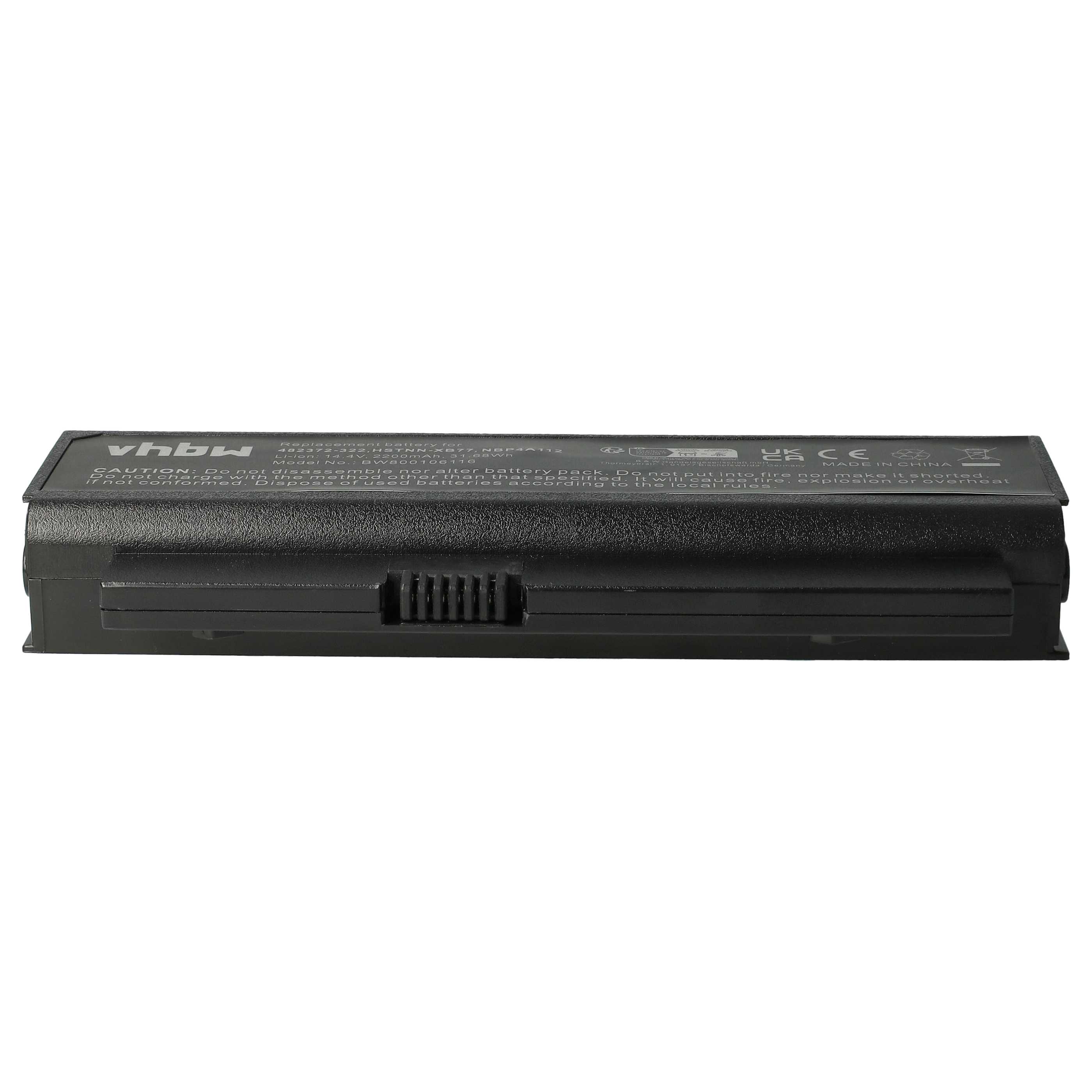 Akumulator do laptopa zamiennik HP 482372-322, 482372-361, 493202-001 - 2200 mAh 14,4 V Li-Ion, czarny