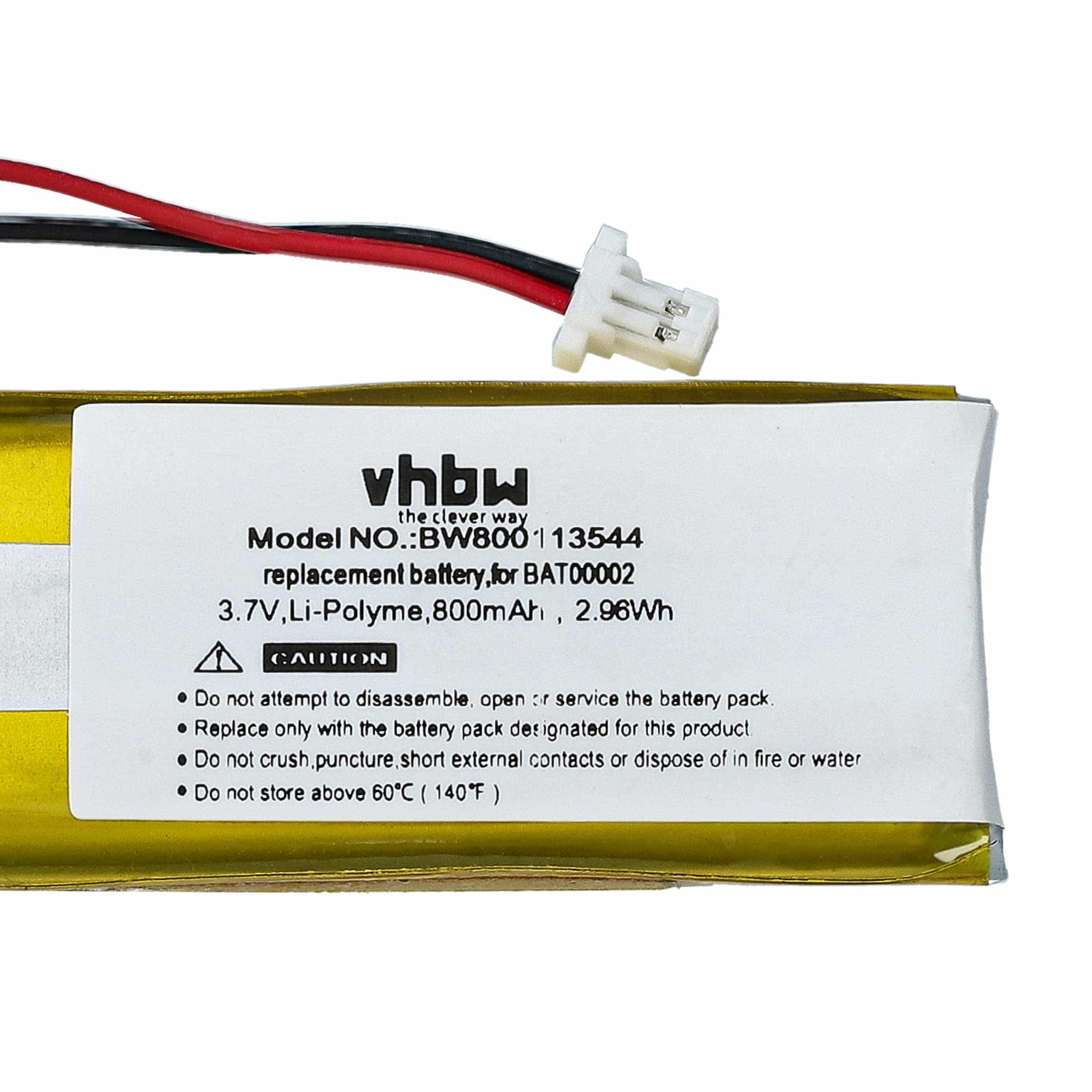 Akumulator do słuchawek bezprzewodowych zamiennik Cardo BAT00004 - 800 mAh 3,7 V LiPo