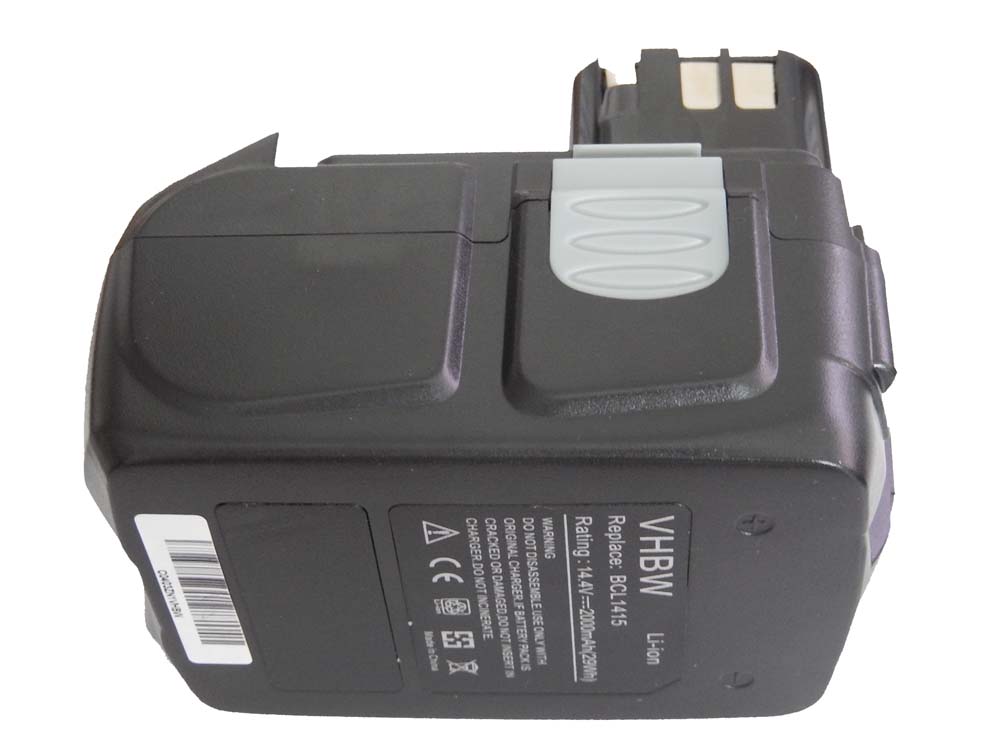 Batteria per attrezzo sostituisce Hitachi EBL1430, BCL1430 - 2000 mAh, 14,4 V, Li-Ion
