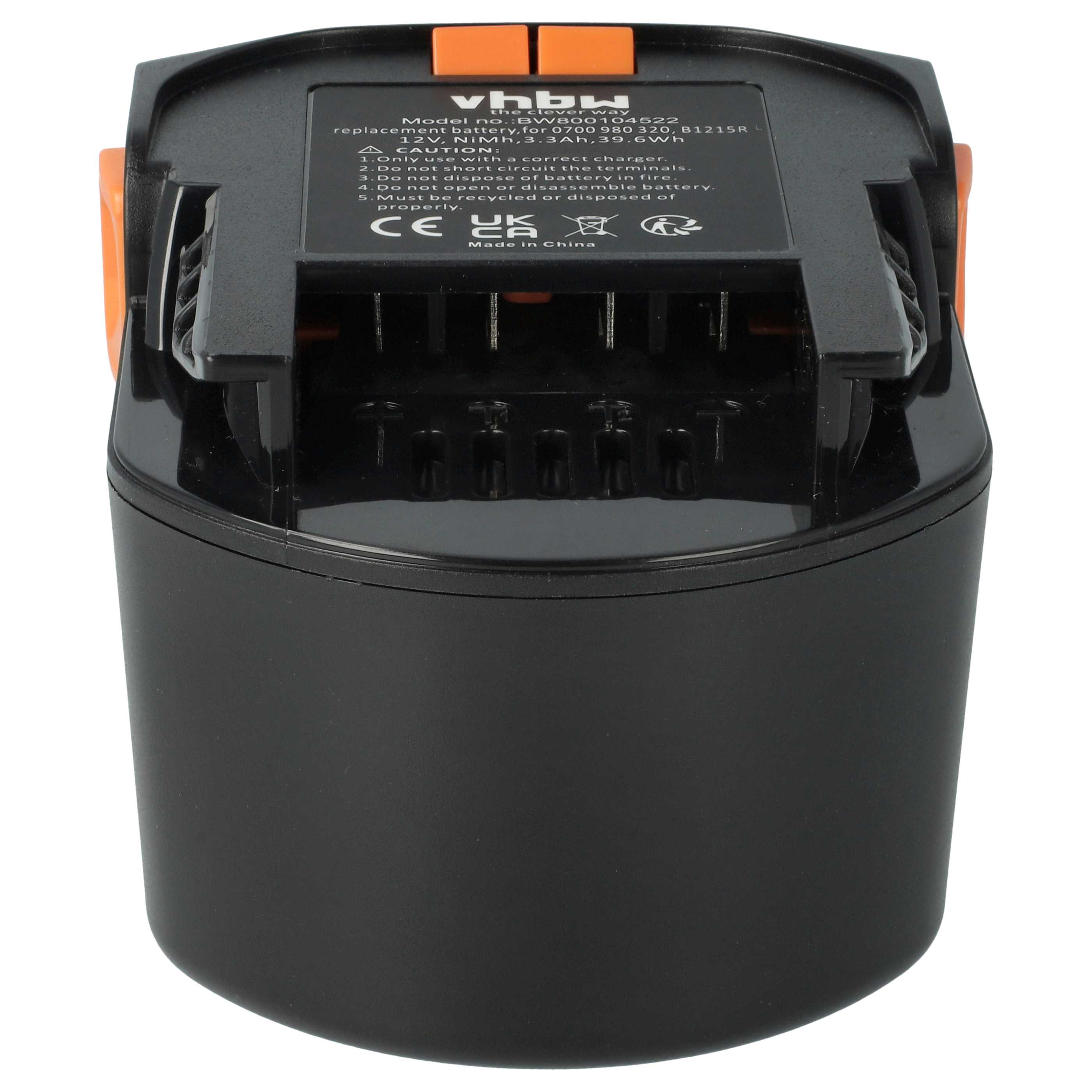 Batterie (2 pcs.) remplace AEG 0700 980 320, M1230R, B1220R, B1215R outil électrique AEG - 3,3Ah 12V NiMH