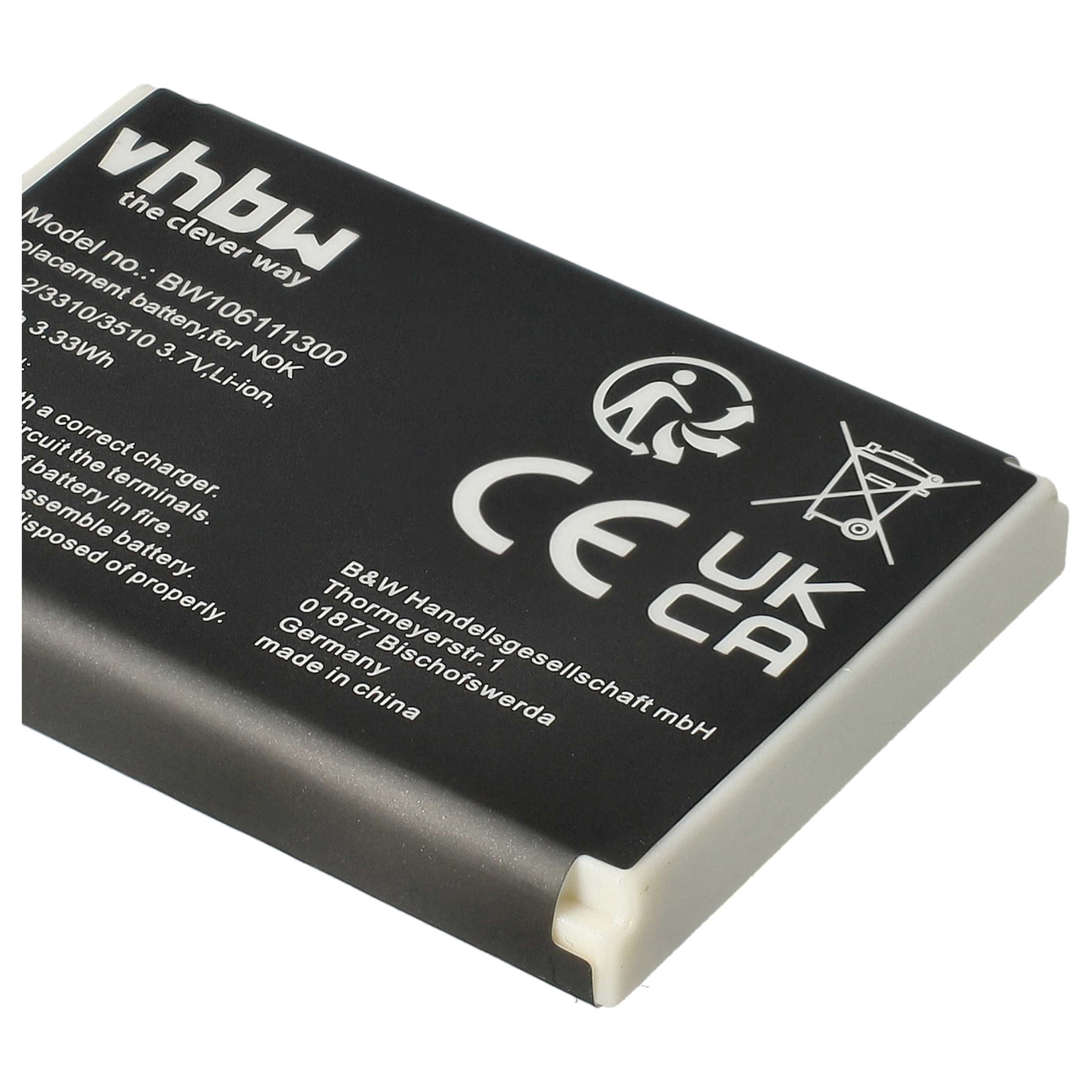 Akumulator do telefonu smartfona Nokia 3310, 3330, 3410, 3510, 5510, 6800 - 900 mAh 3,7 V Li-Ion