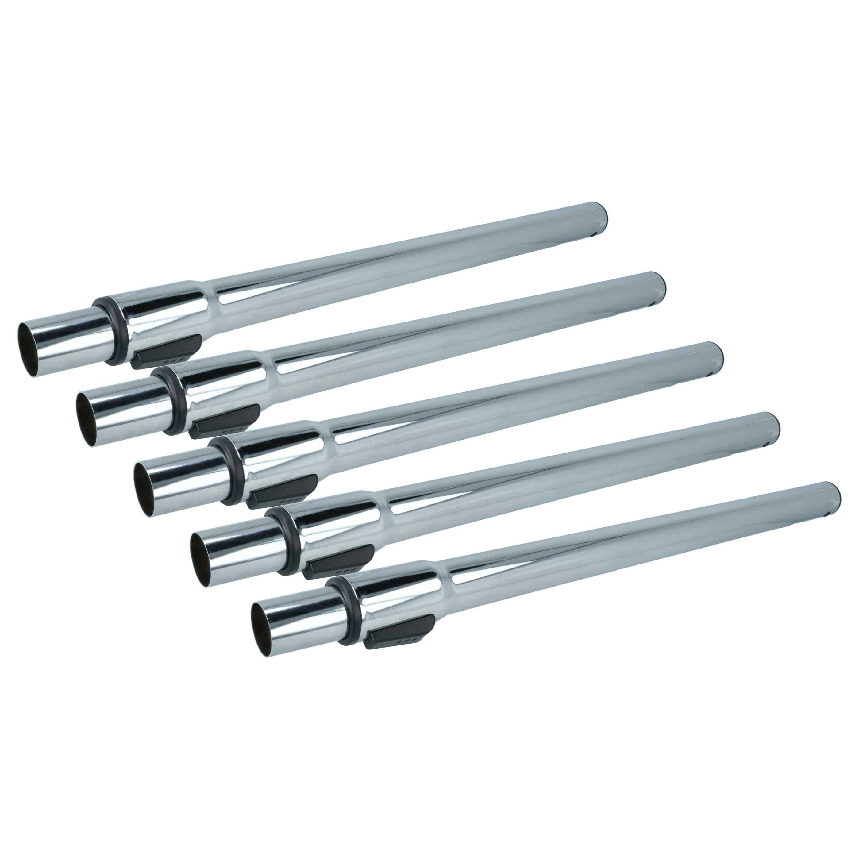 5x Tube replaces Kärcher 6.902-066.3 for Moulinex Vacuum Cleaner etc. - 58cm - 96cm, chrome-plated