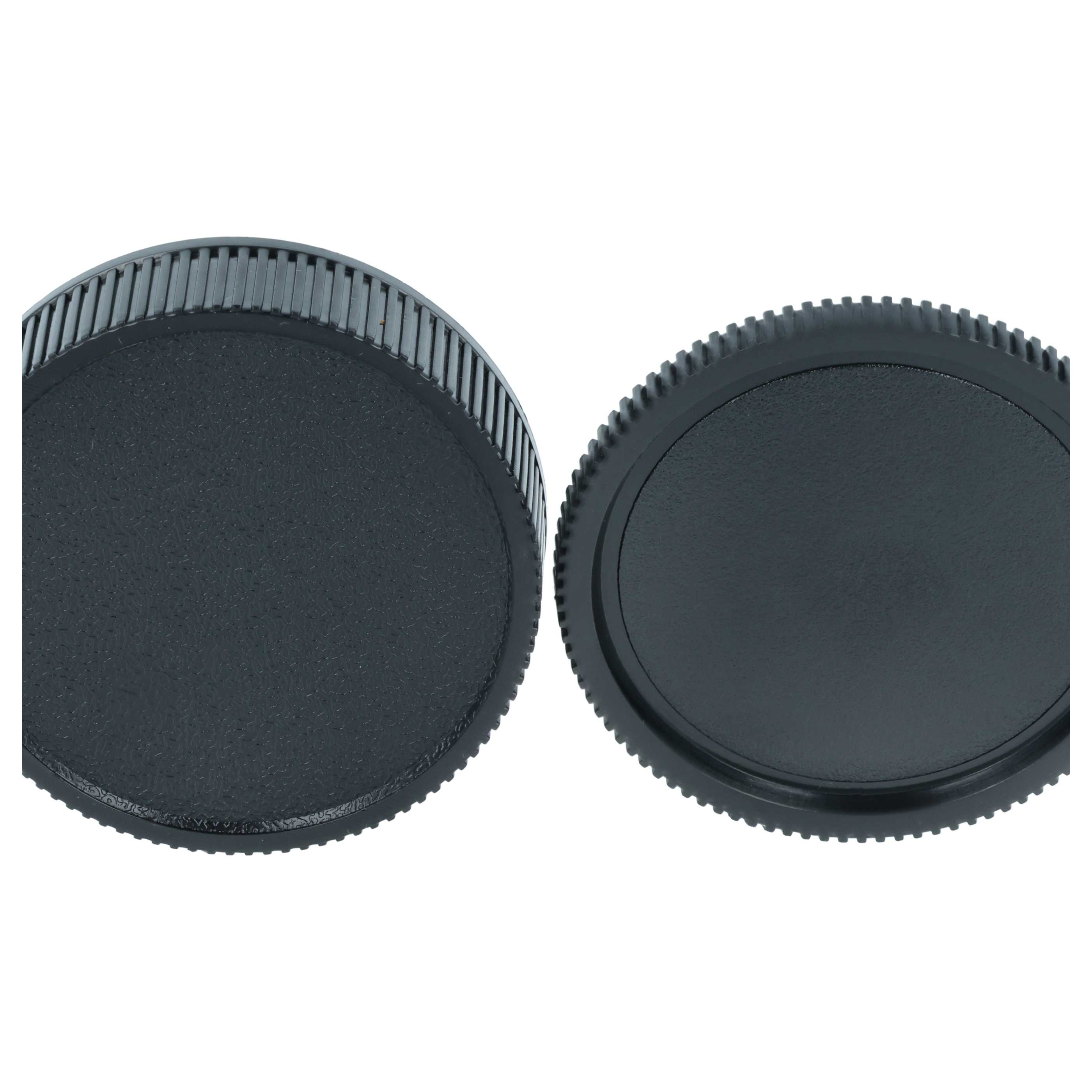 vhbw Lot de bouchons d'objectif compatible avec Carl Zeiss / Leica objectifs - Caches avant et arrière
