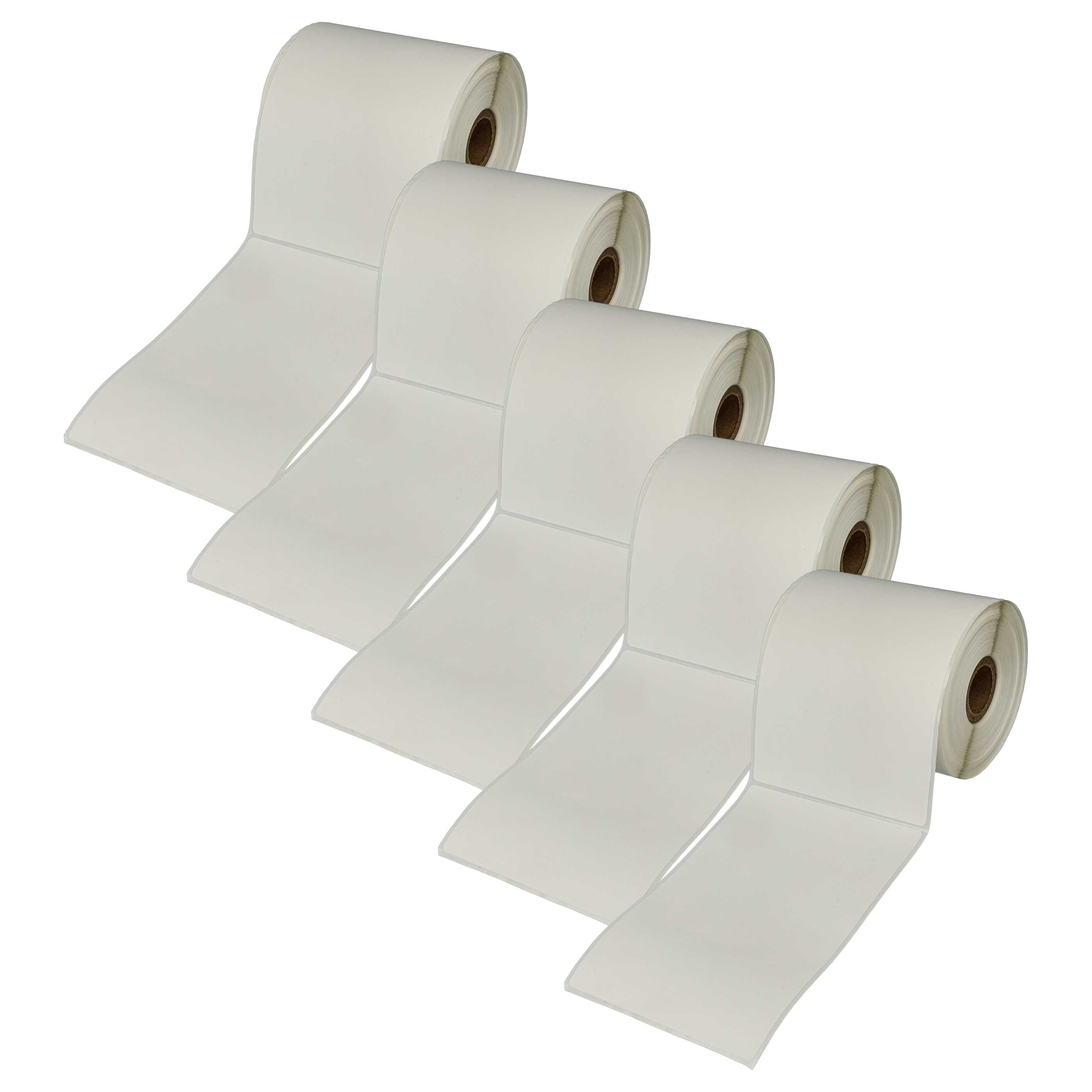 5x Label Roll replaces Brother RD-S02E1 Labeller - 152 mm x 102 mm