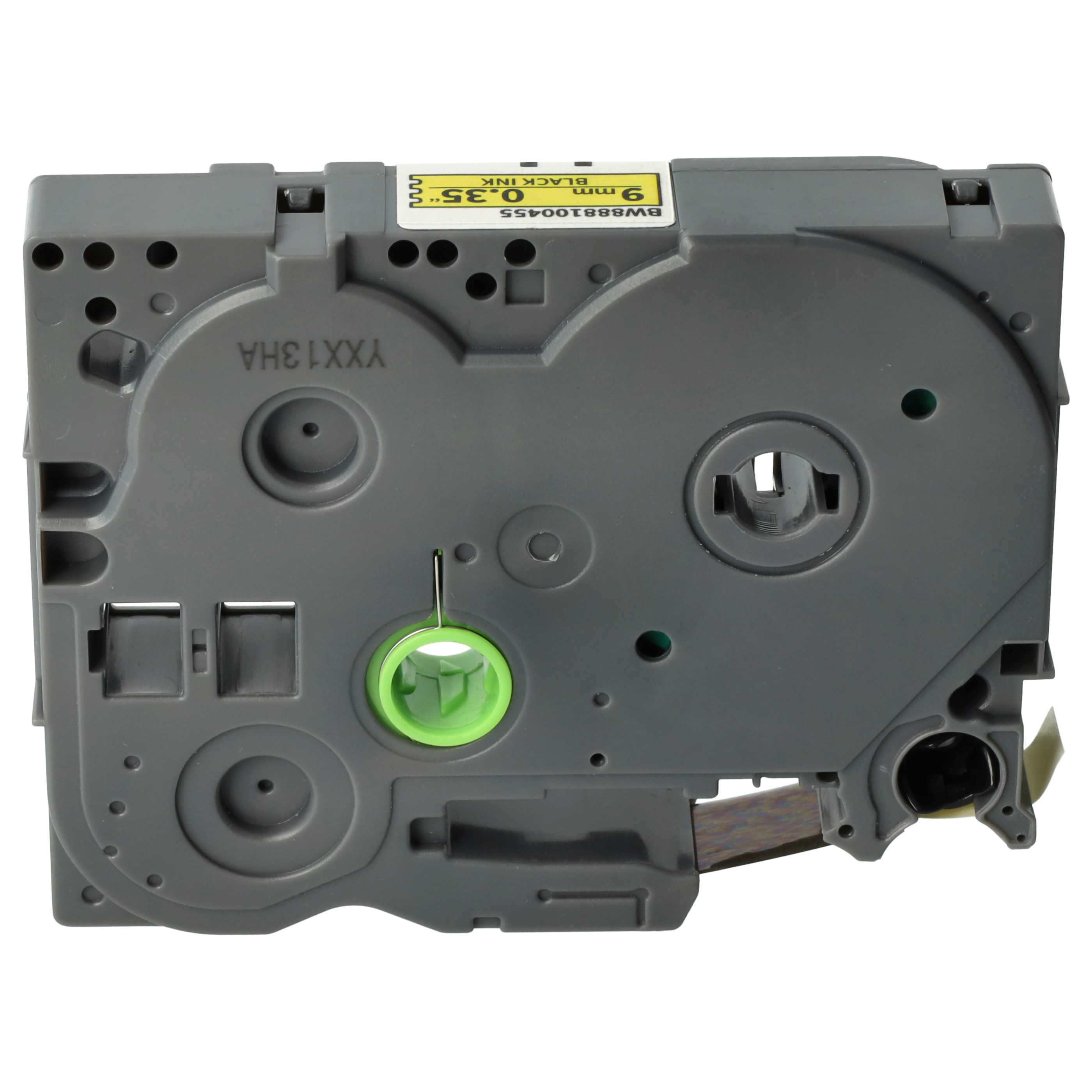 5x Label Tape replaces Brother TZE-S621 - 9 mm Black to Yellow, Extra Stark