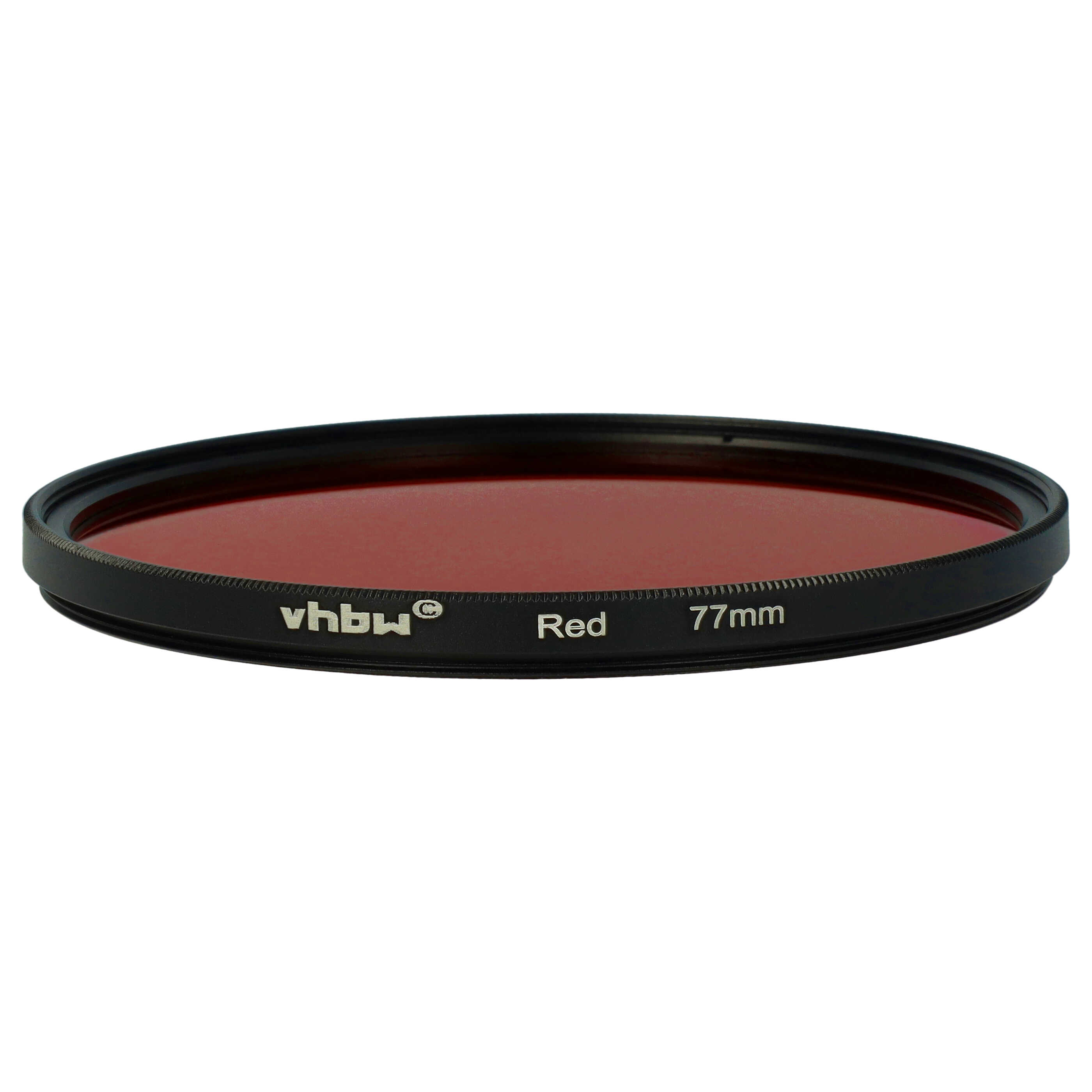 Filtro de color para objetivo de cámara con rosca de filtro de 77 mm - Filtro rojo