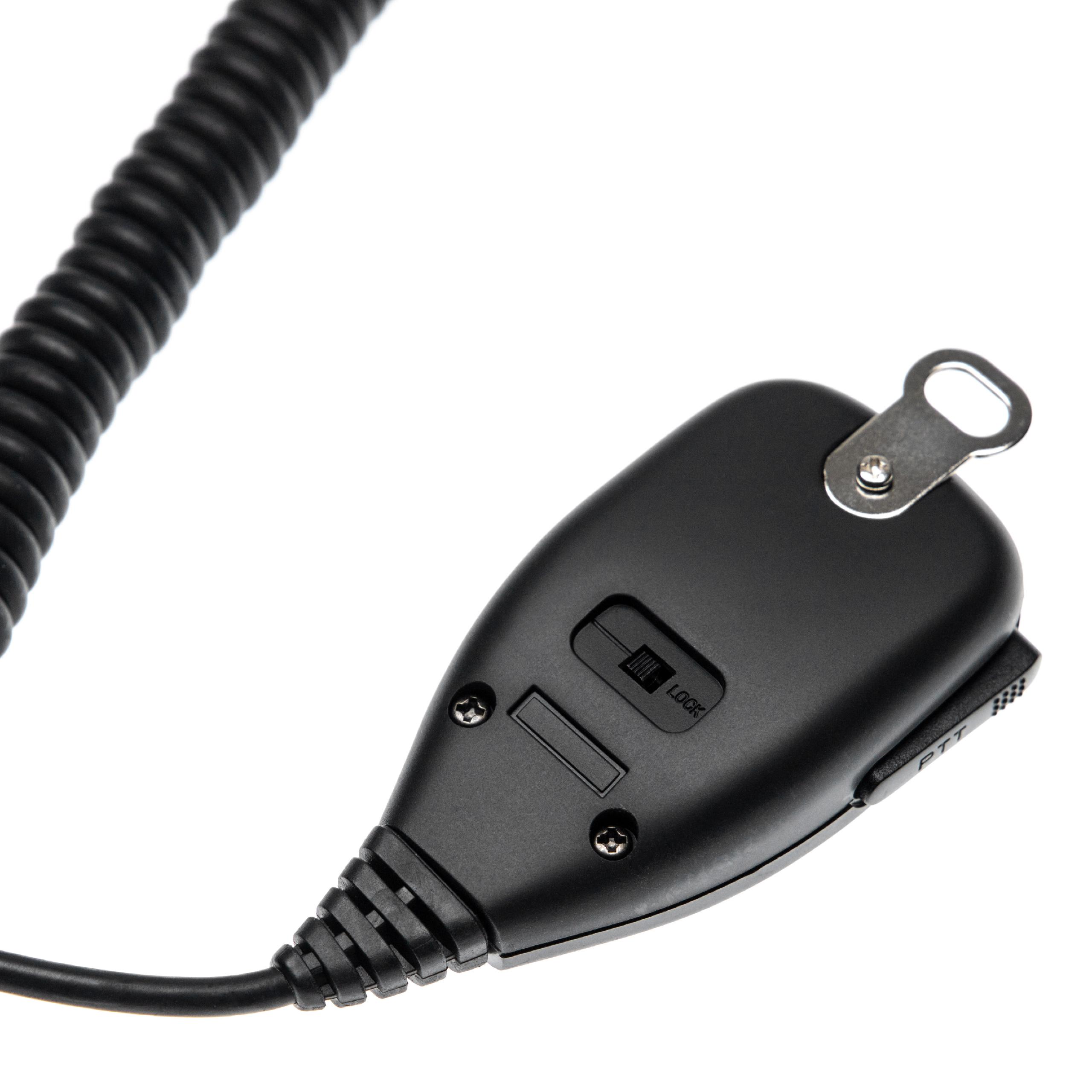 vhbw Altavoz-micrófono compatible con Kenwood TK-7100 walkie-talkie