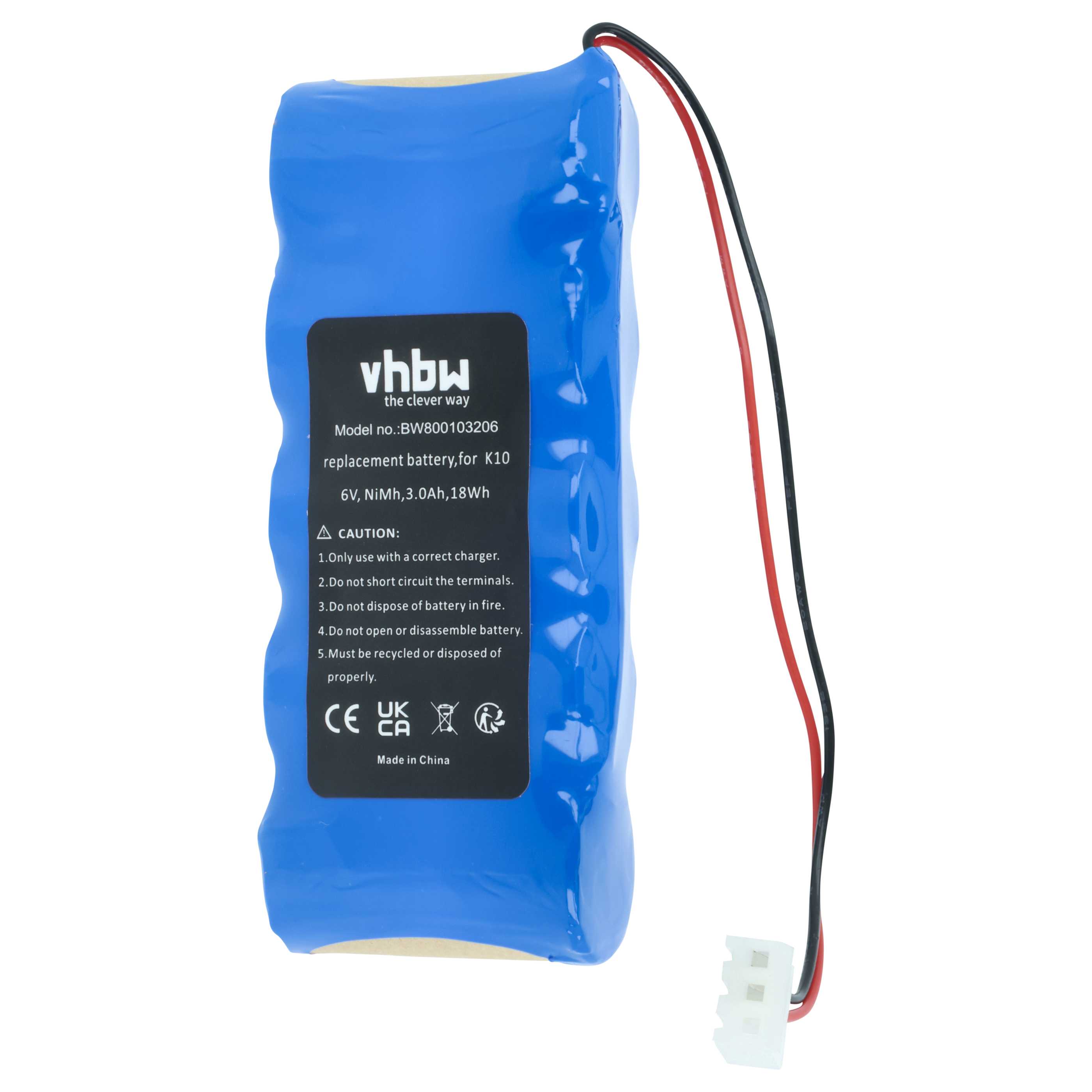 Batería reemplaza Bosch 8787335119, 8781105908, 710055 para diversos dispositivos (3000 mAh, 6 V, NiMH)
