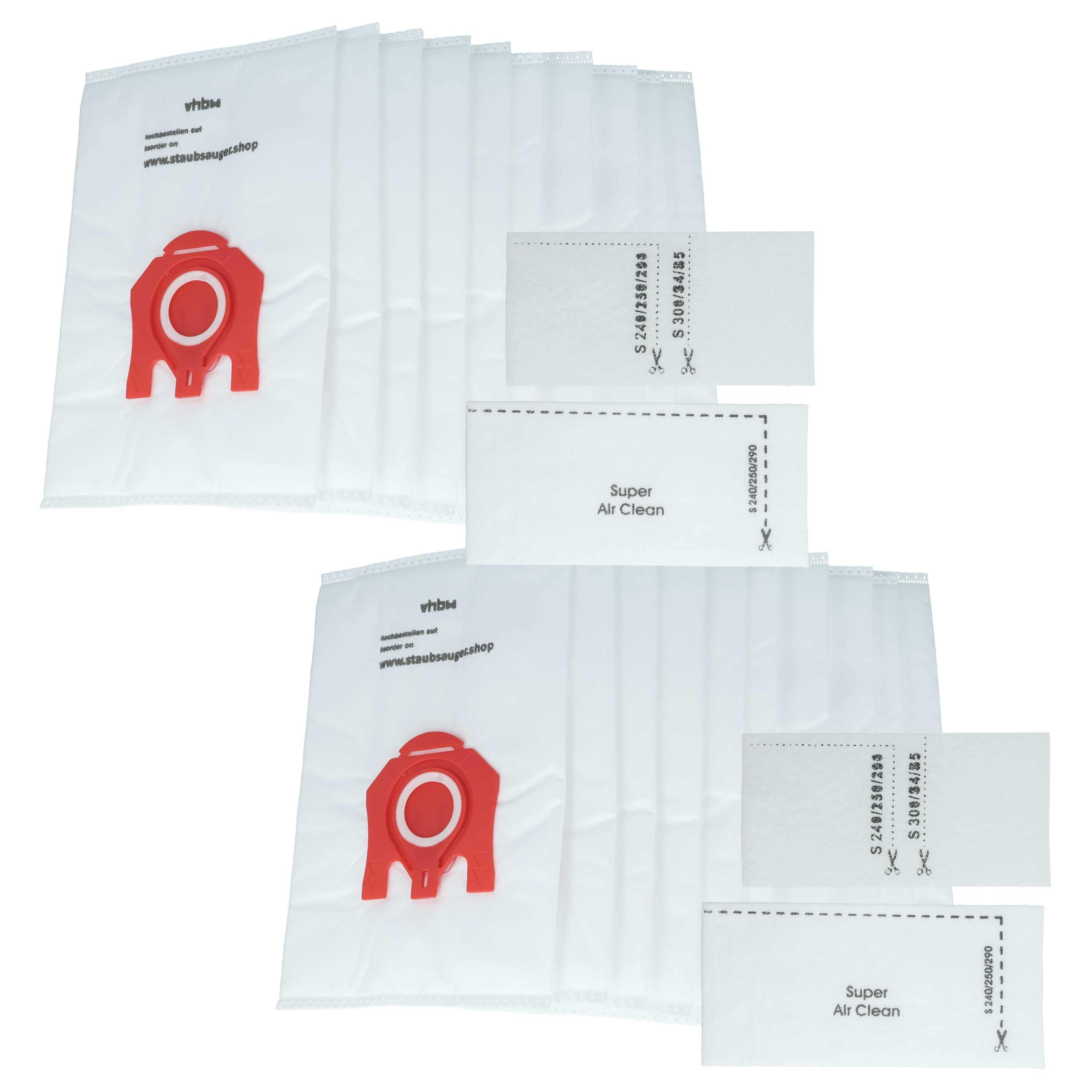 20x Sac remplace Miele type F/J/M, M 50 pour aspirateur Miele - microfibre non tissée