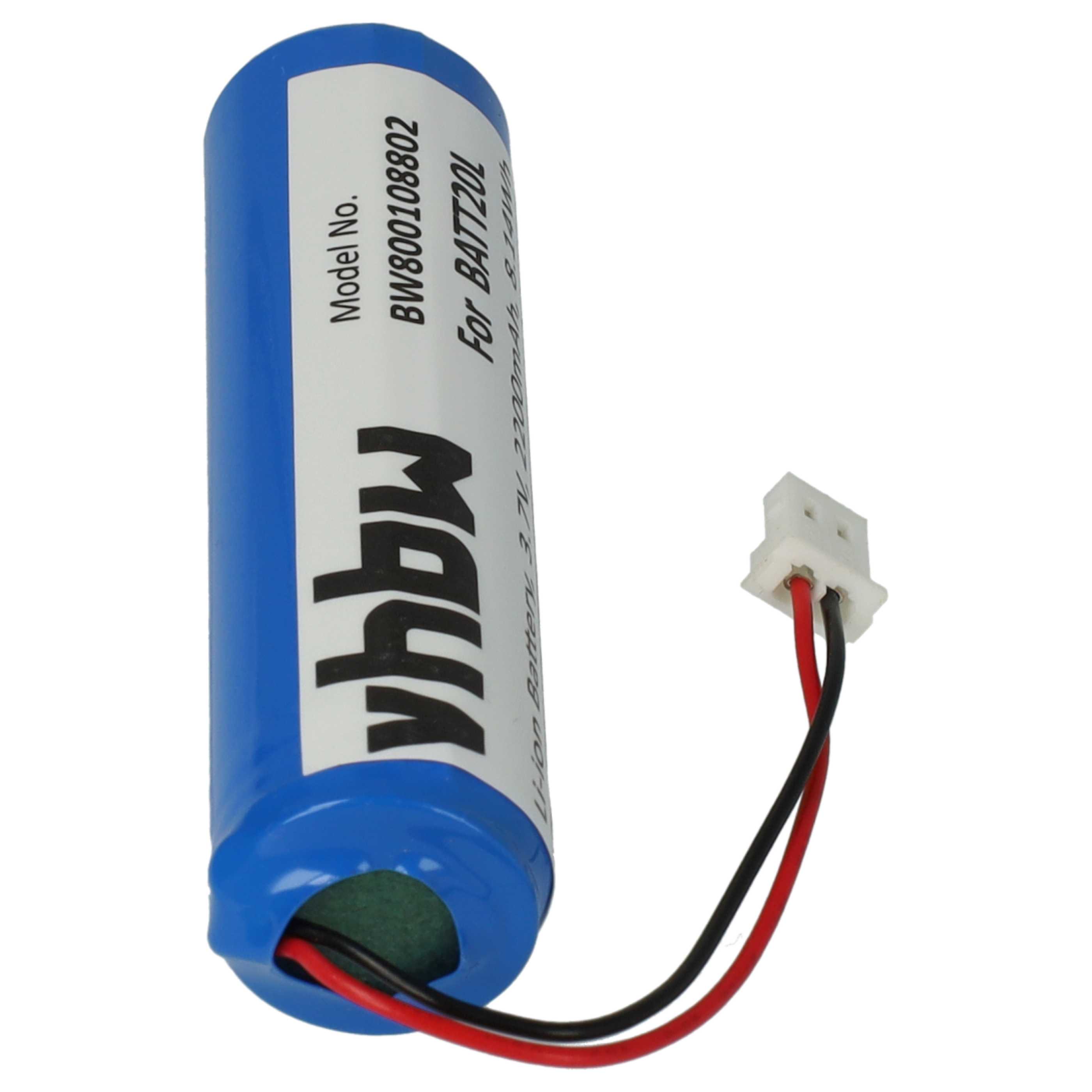DAB Radio 2x Battery replaces BATT20L - 2200 mAh 3.7 V Li-Ion