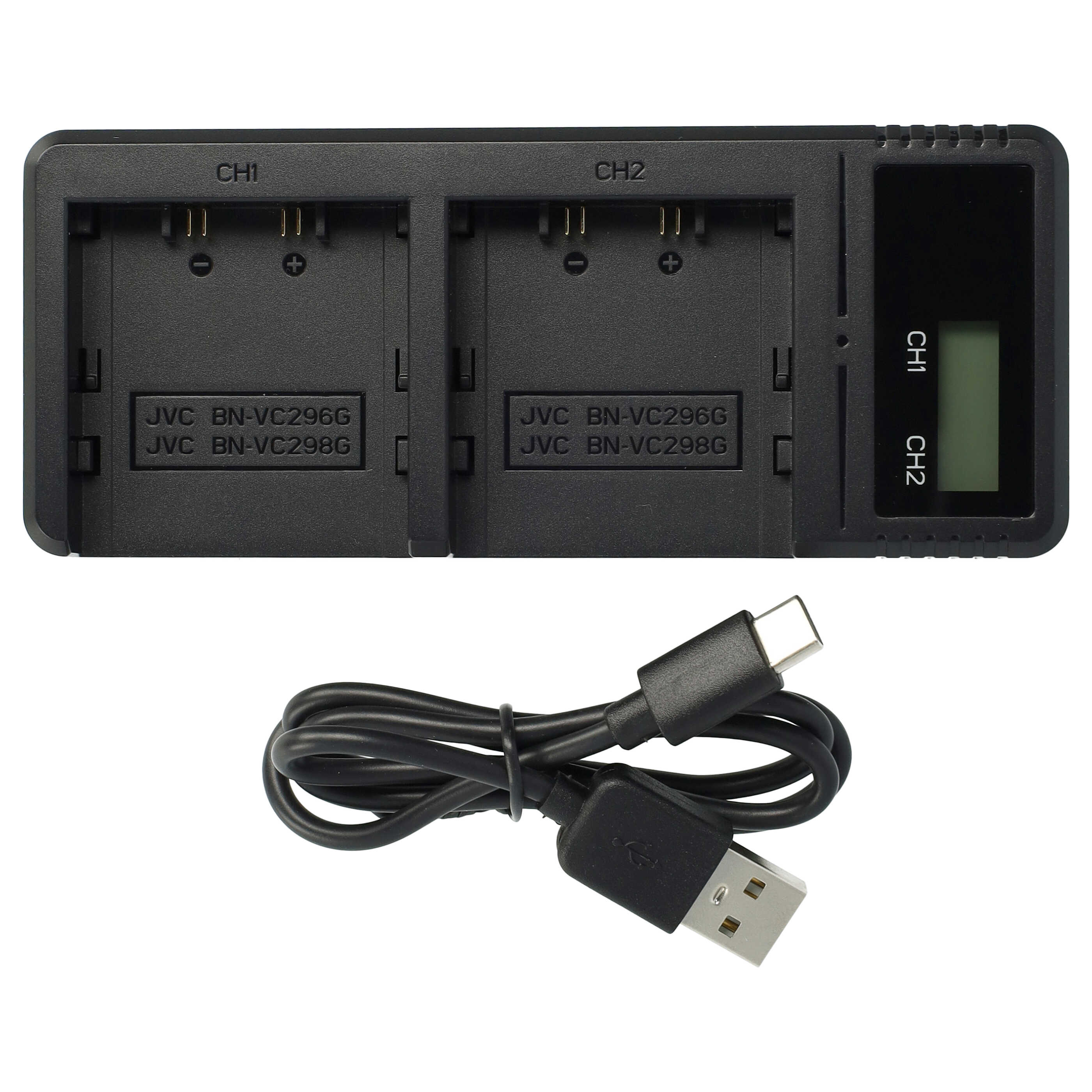 Battery Charger suitable for JVC BN-VC264G Camera 