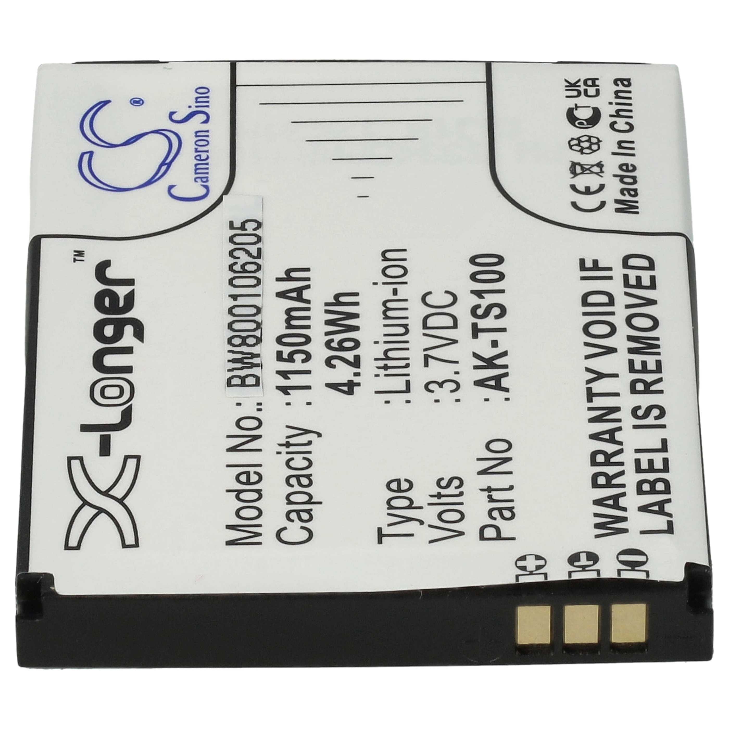 Akumulator do telefonu smartfona zamiennik Emporia AK-TS100, AK-F220 - 1150 mAh 3,7 V Li-Ion